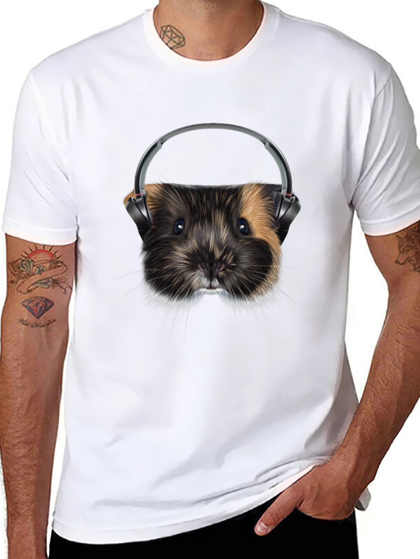 Guinea Pig DJ Graphic T-Shirt