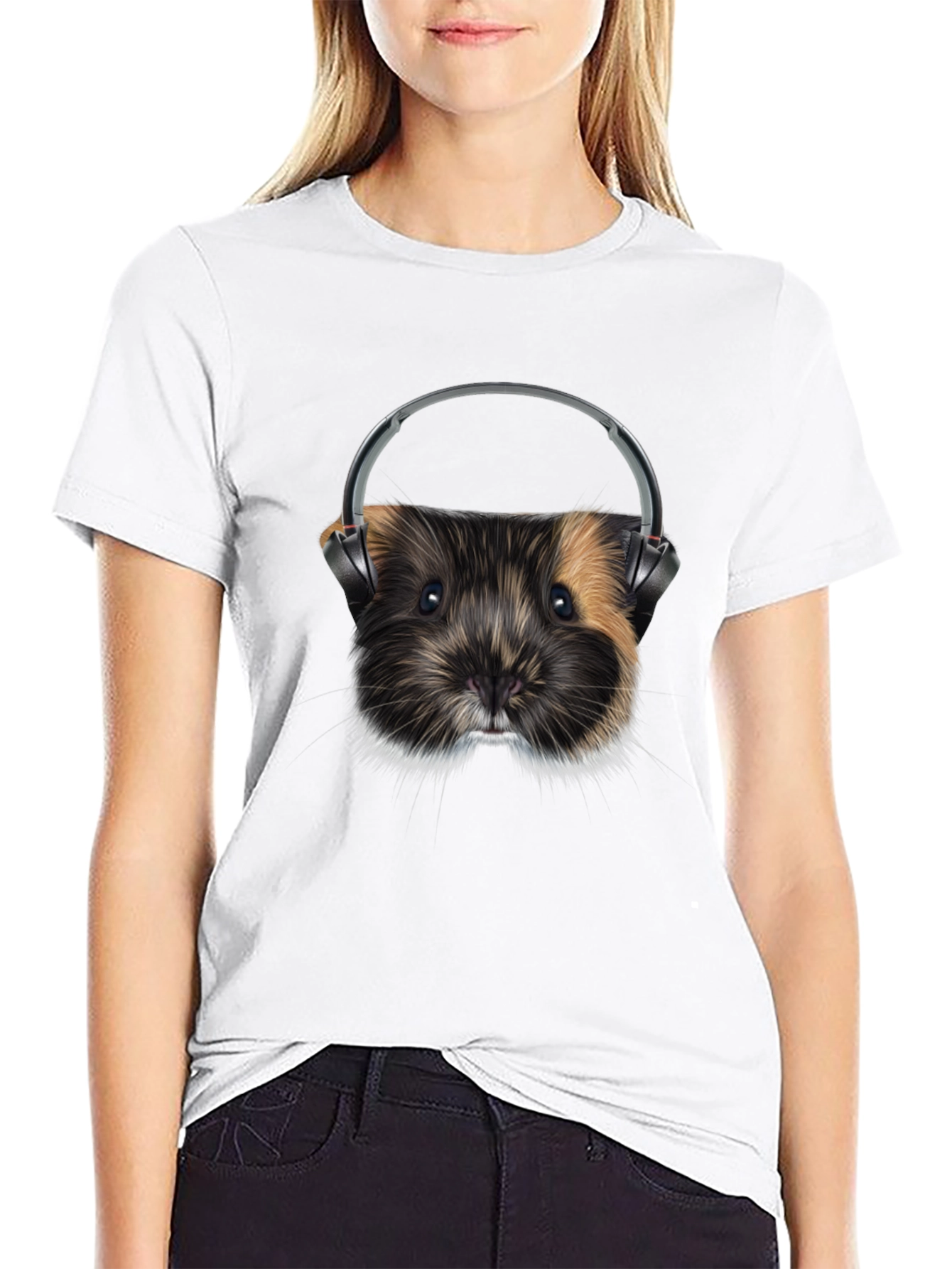 Guinea Pig DJ Graphic T-Shirt