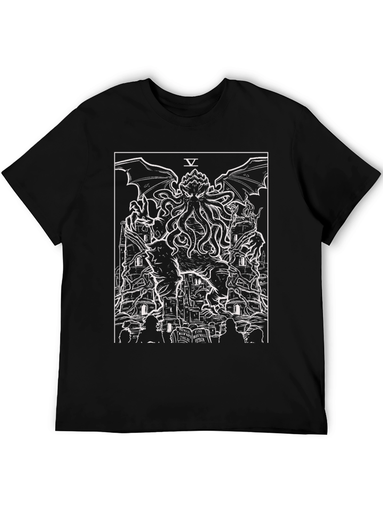 Cthulhu Tarot Card Graphic T-Shirt