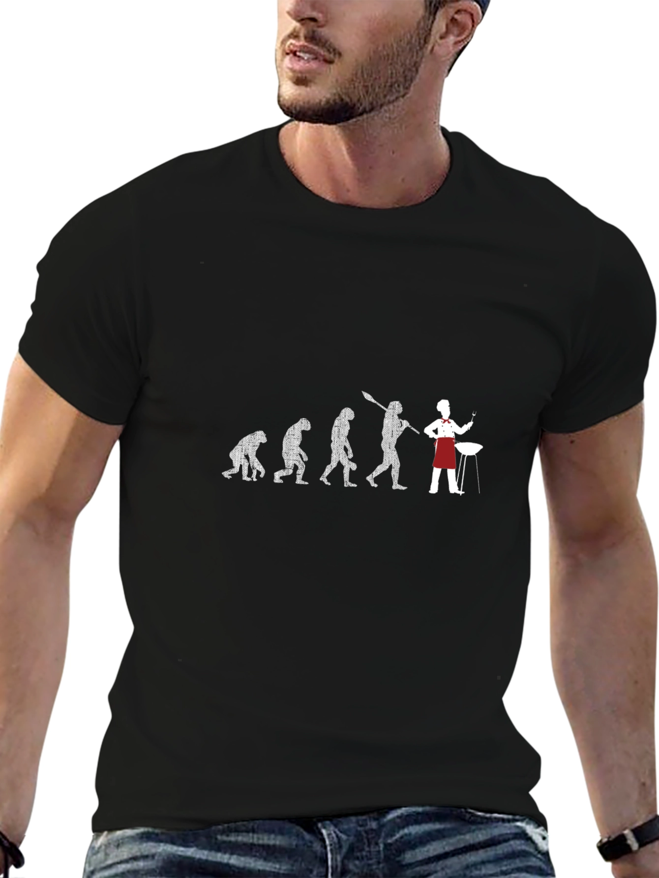 Evolution of BBQ Black T-Shirt