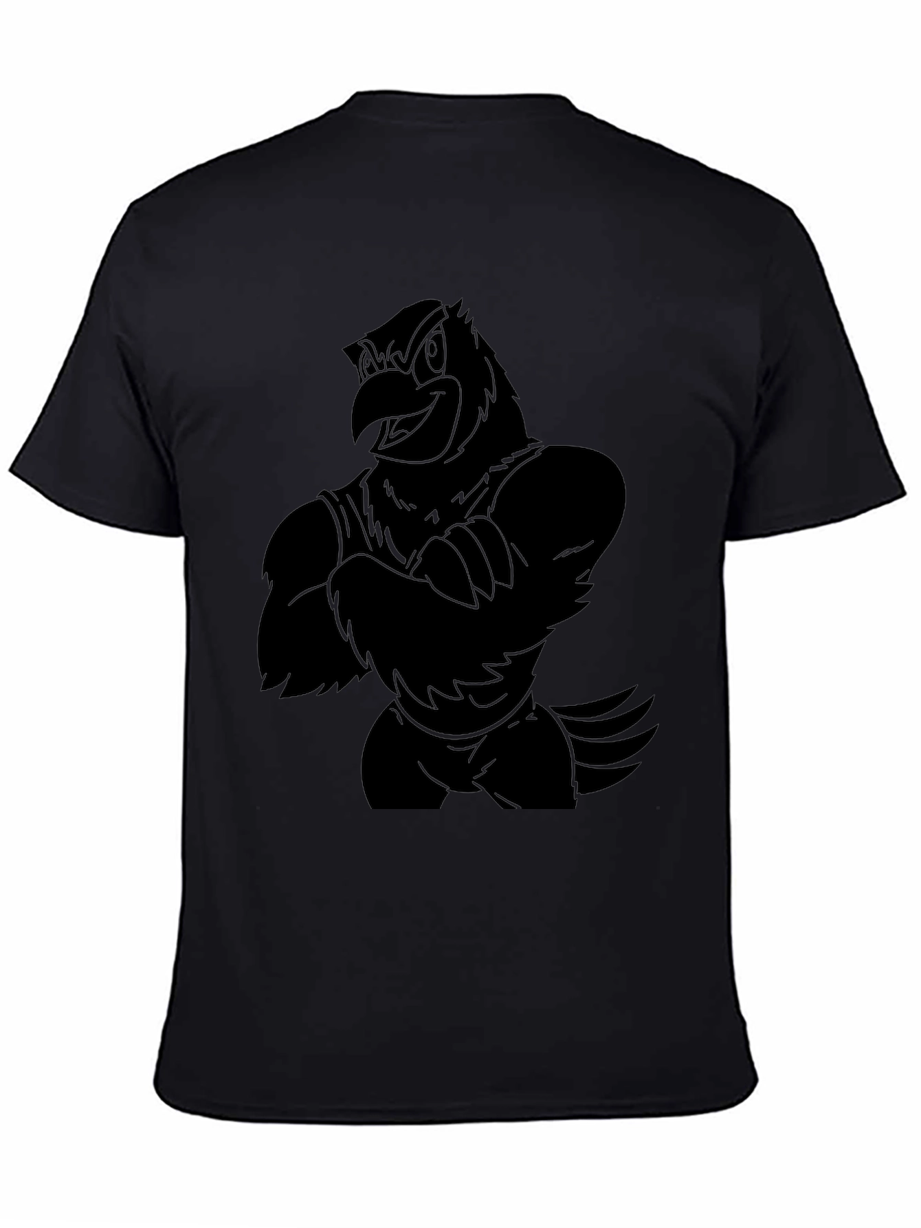 Mens Black Eagle Graphic T-Shirt