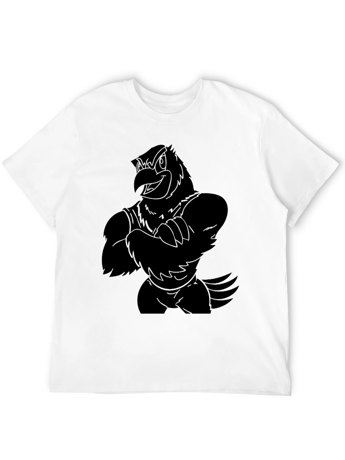 Mens Black Eagle Graphic T-Shirt