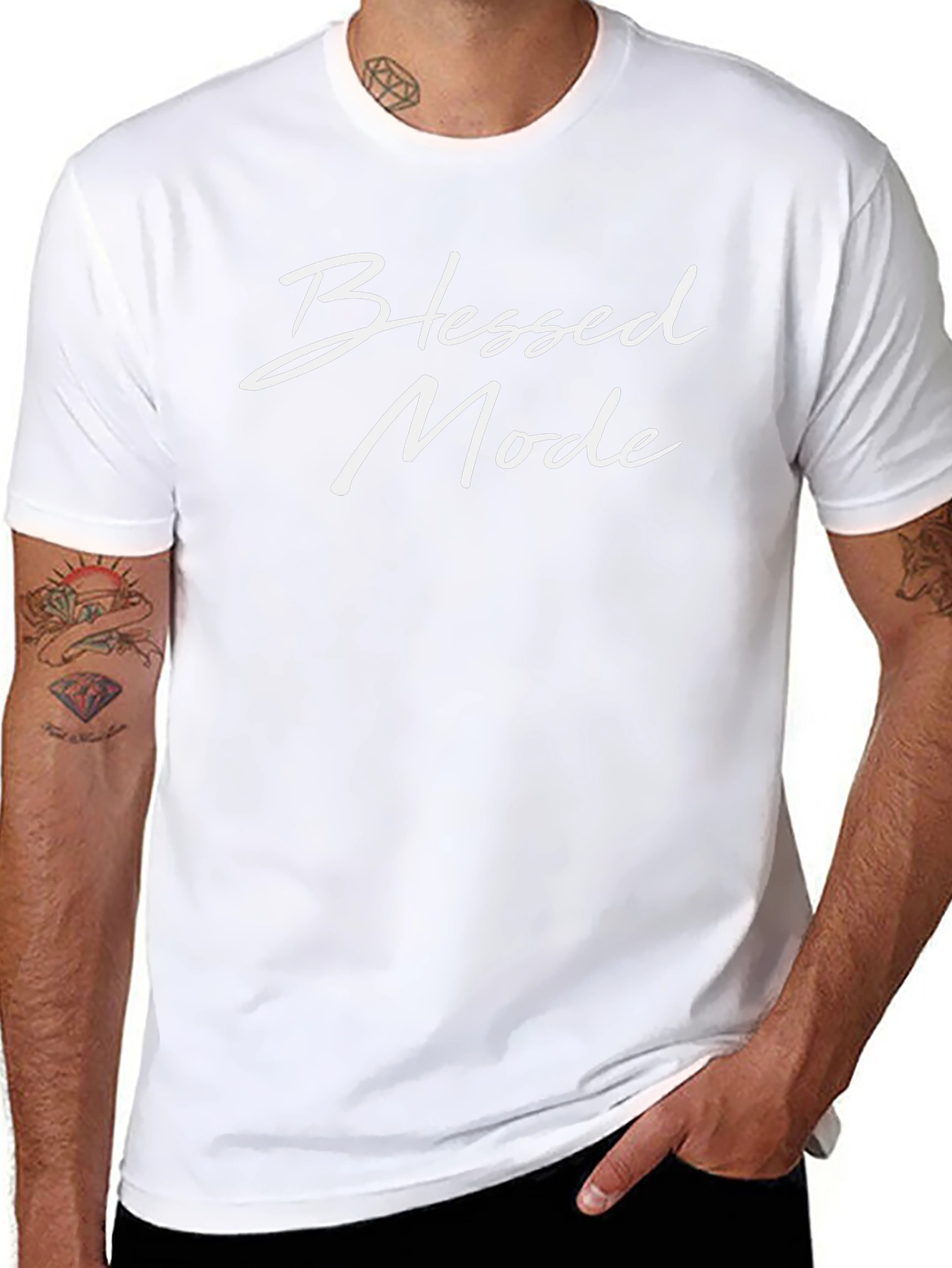 Blessed Mode Black T-Shirt - Stylish & Comfortable