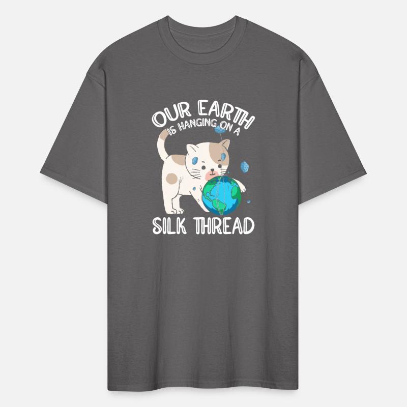 Our Earth Is Hanging On A Silk Thread Cat Earth