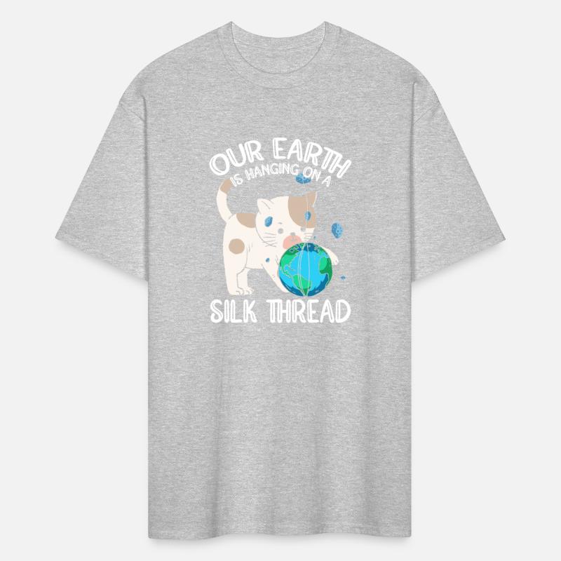 Our Earth Is Hanging On A Silk Thread Cat Earth