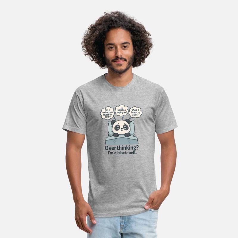 Overthinking Panda Funny Anxiety Cartoon