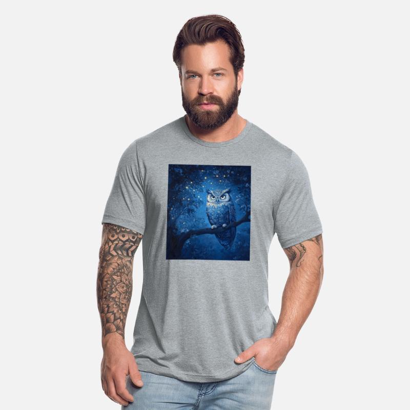 Owl and the night sky