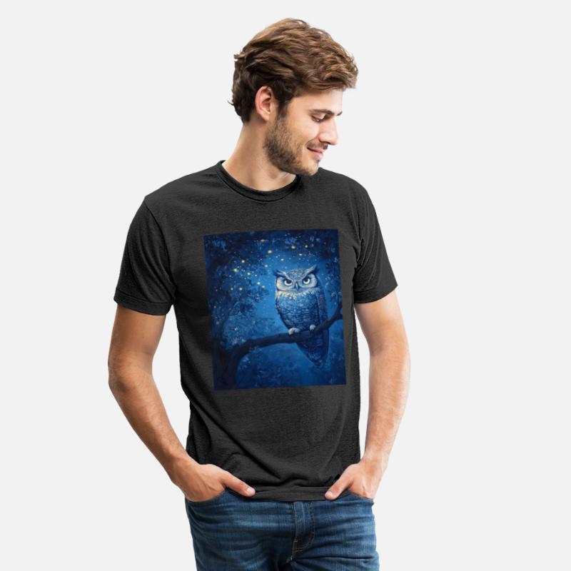 Owl and the night sky
