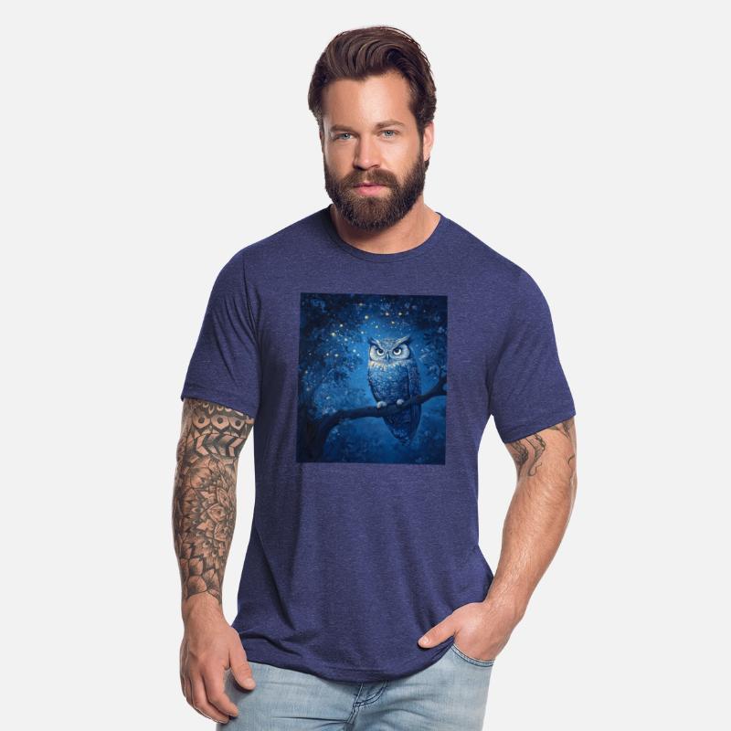 Owl and the night sky