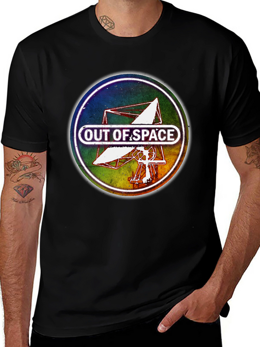 Out of Space Graphic Tee - Black Cotton Blend
