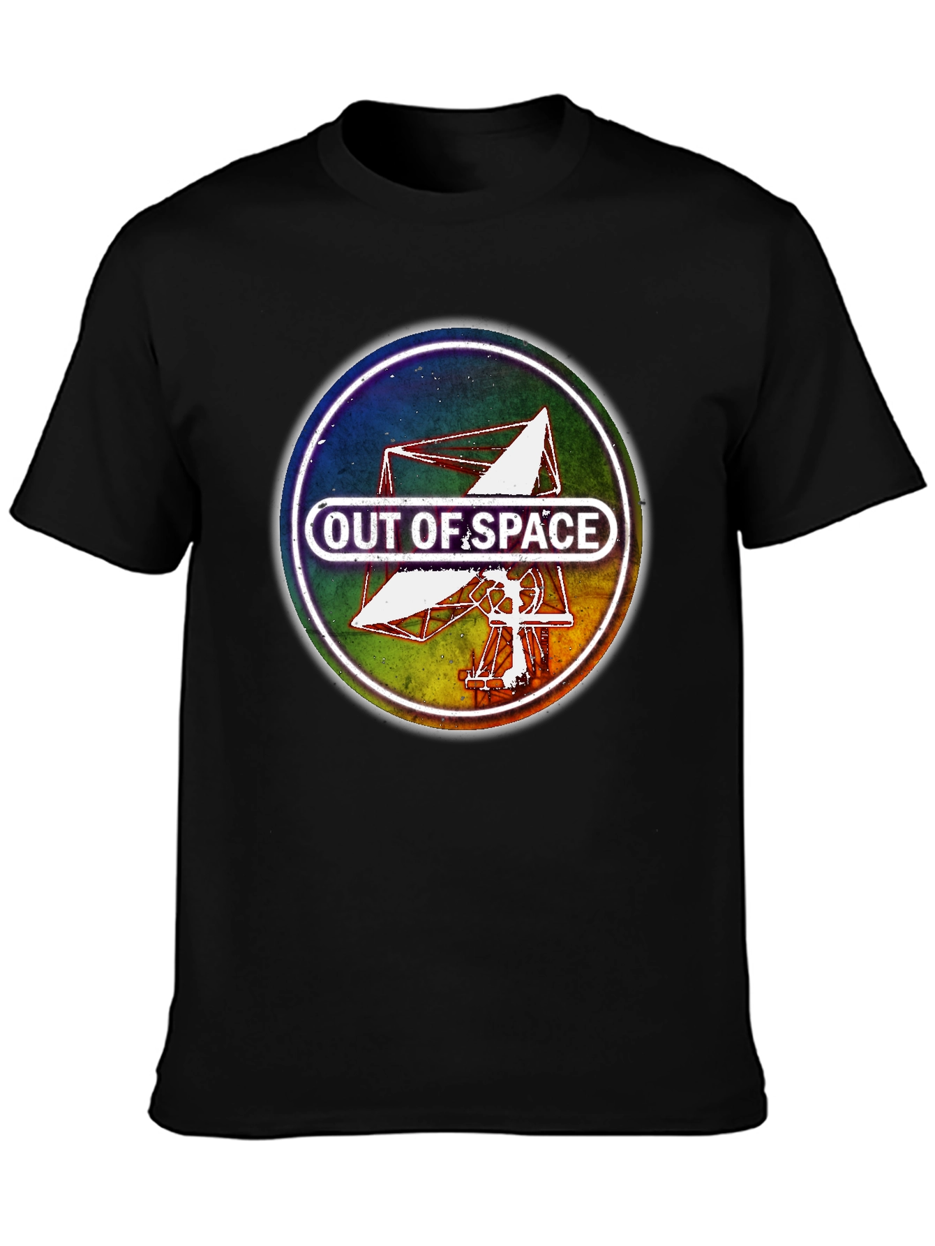 Out of Space Graphic Tee - Black Cotton Blend