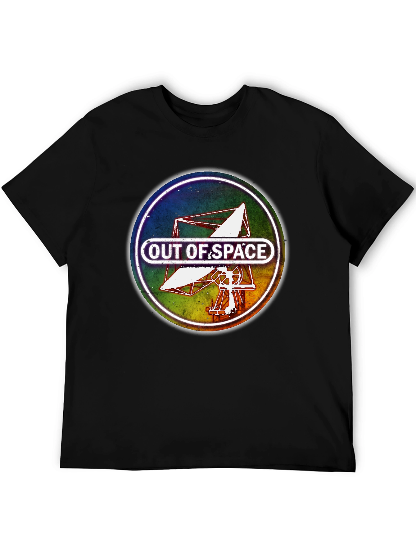 Out of Space Graphic Tee - Black Cotton Blend