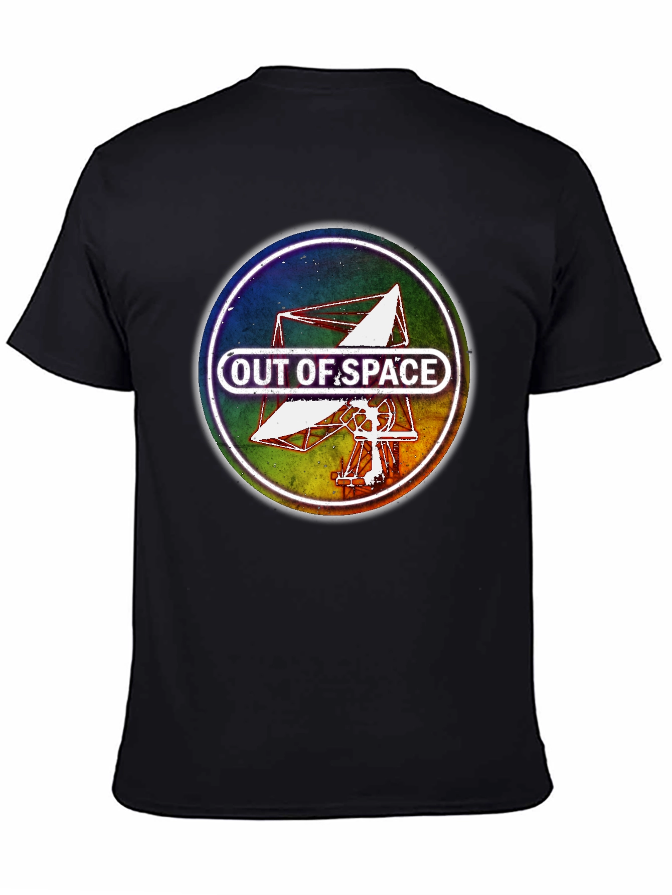 Out of Space Graphic Tee - Black Cotton Blend