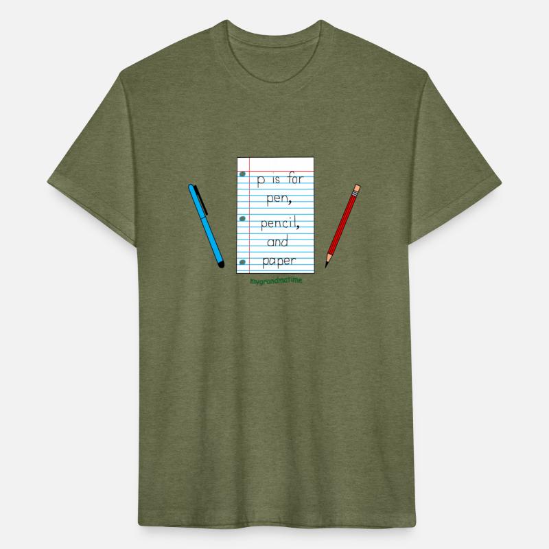 p is for pen, pencil, and paper