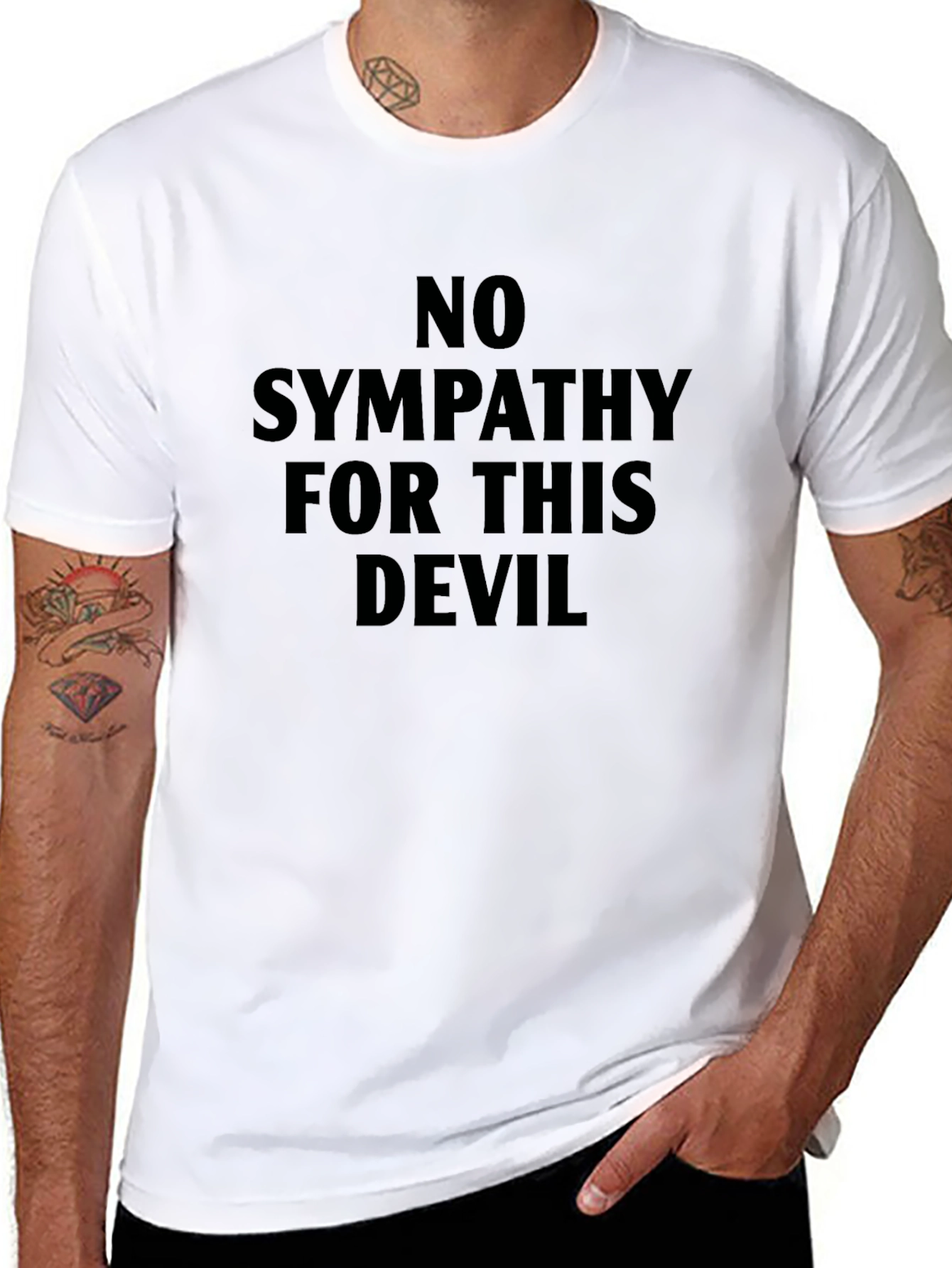 No Sympathy Devil Graphic Tee - Black