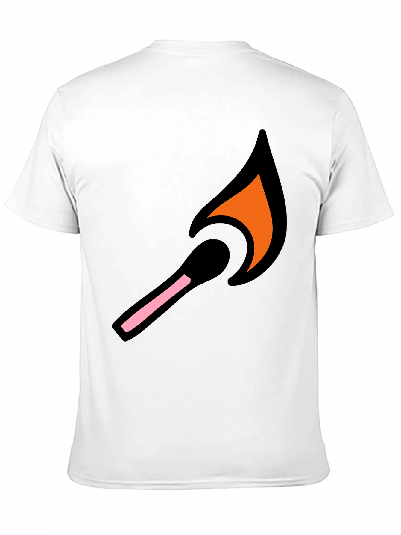 Lit Match Graphic Tee - Cool Black T-Shirt