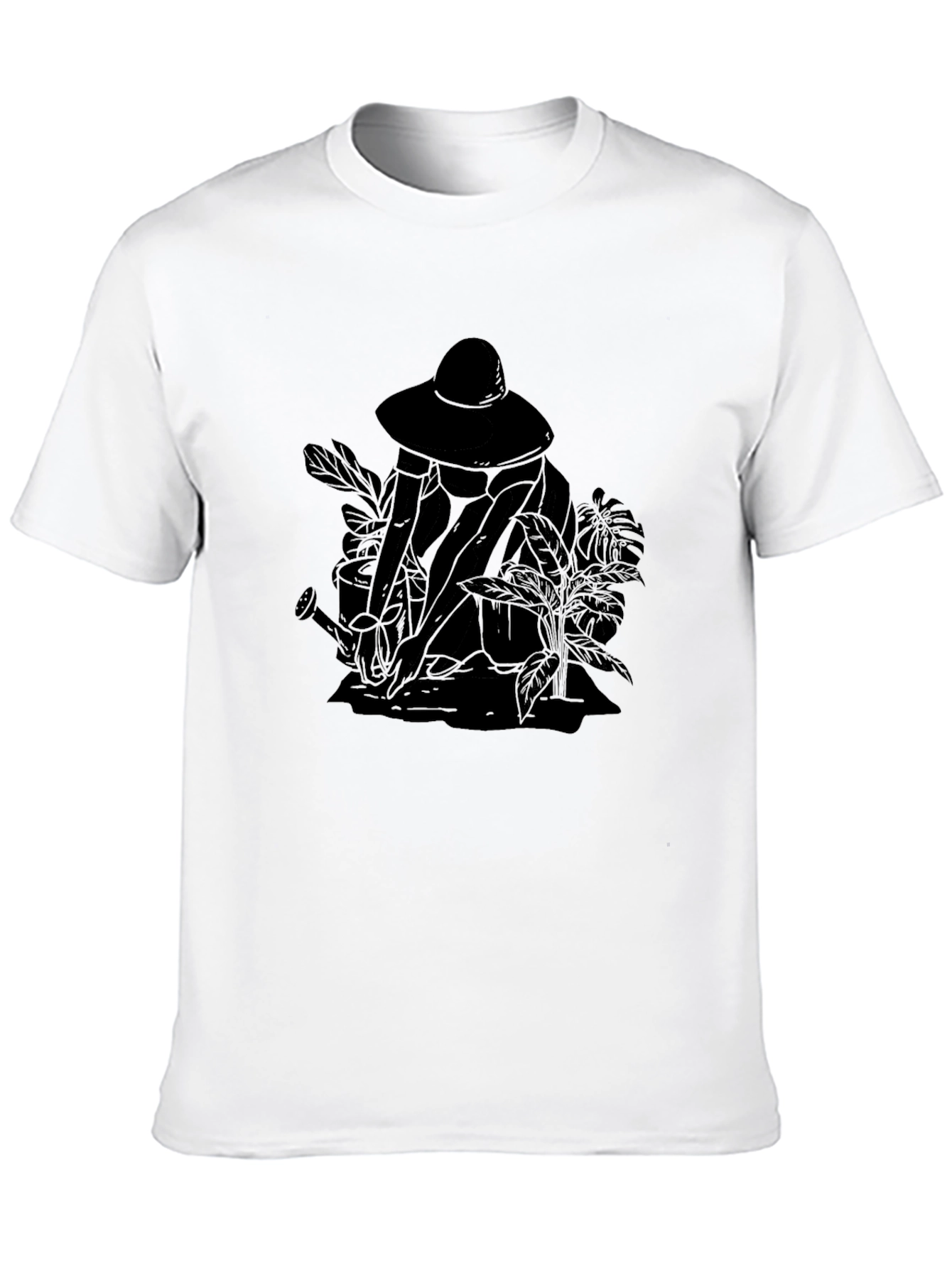 Gardener Graphic Tee - Unisex Black Cotton T-Shirt