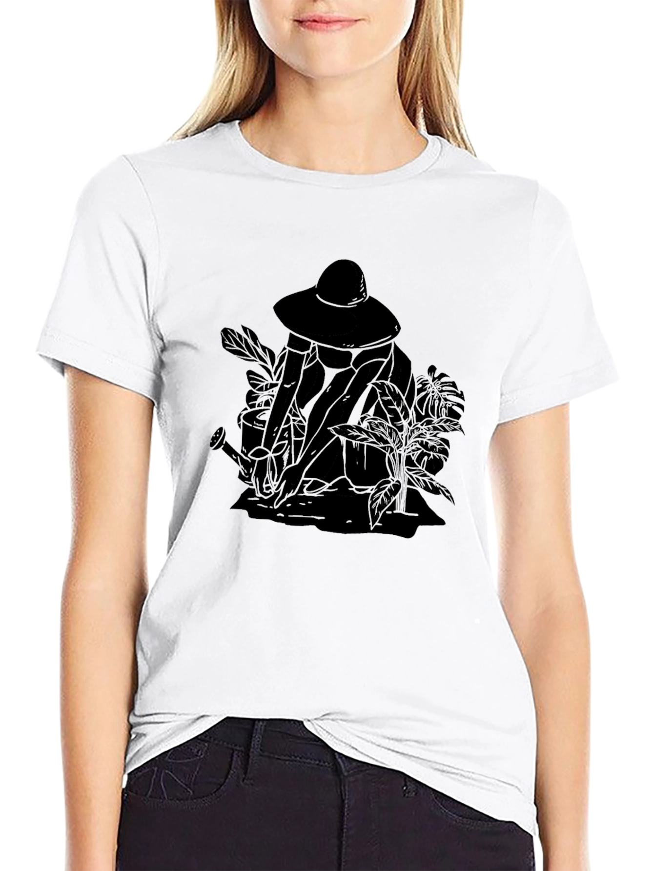 Gardener Graphic Tee - Unisex Black Cotton T-Shirt