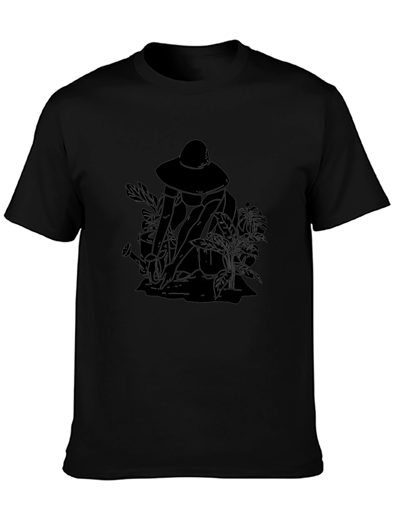 Gardener Graphic Tee - Unisex Black Cotton T-Shirt
