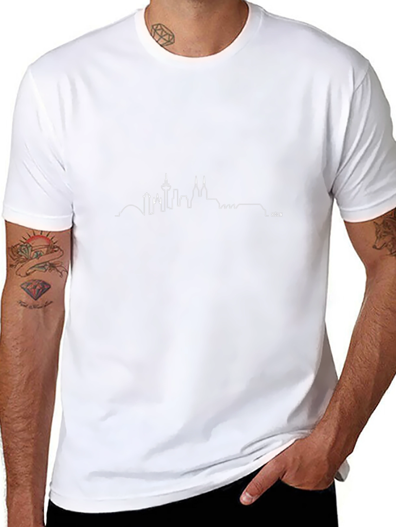 Cologne Skyline Graphic Tee - Black