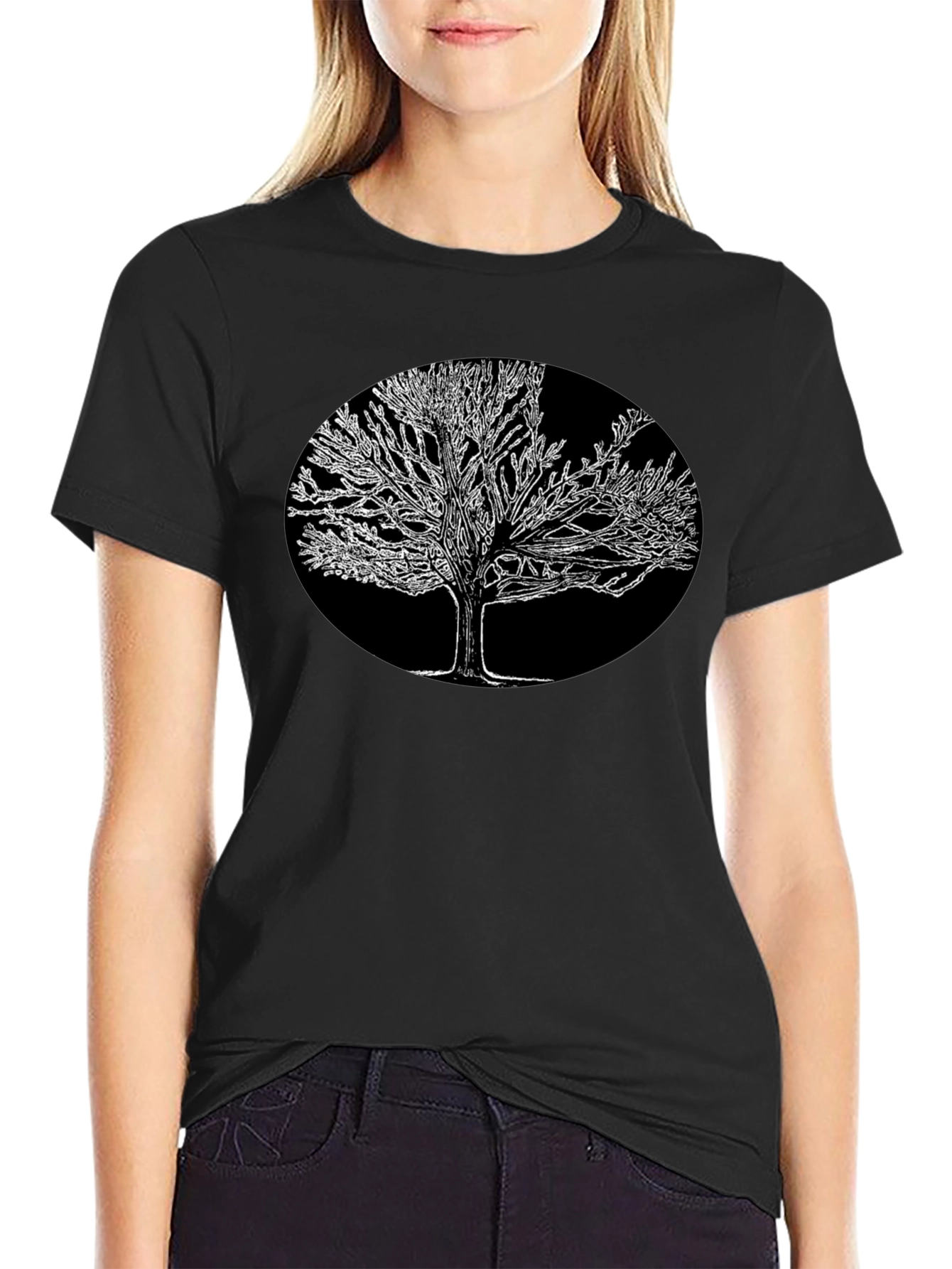 Tree Graphic Black T-Shirt
