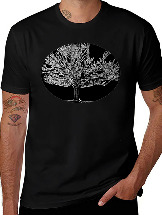 Tree Graphic Black T-Shirt