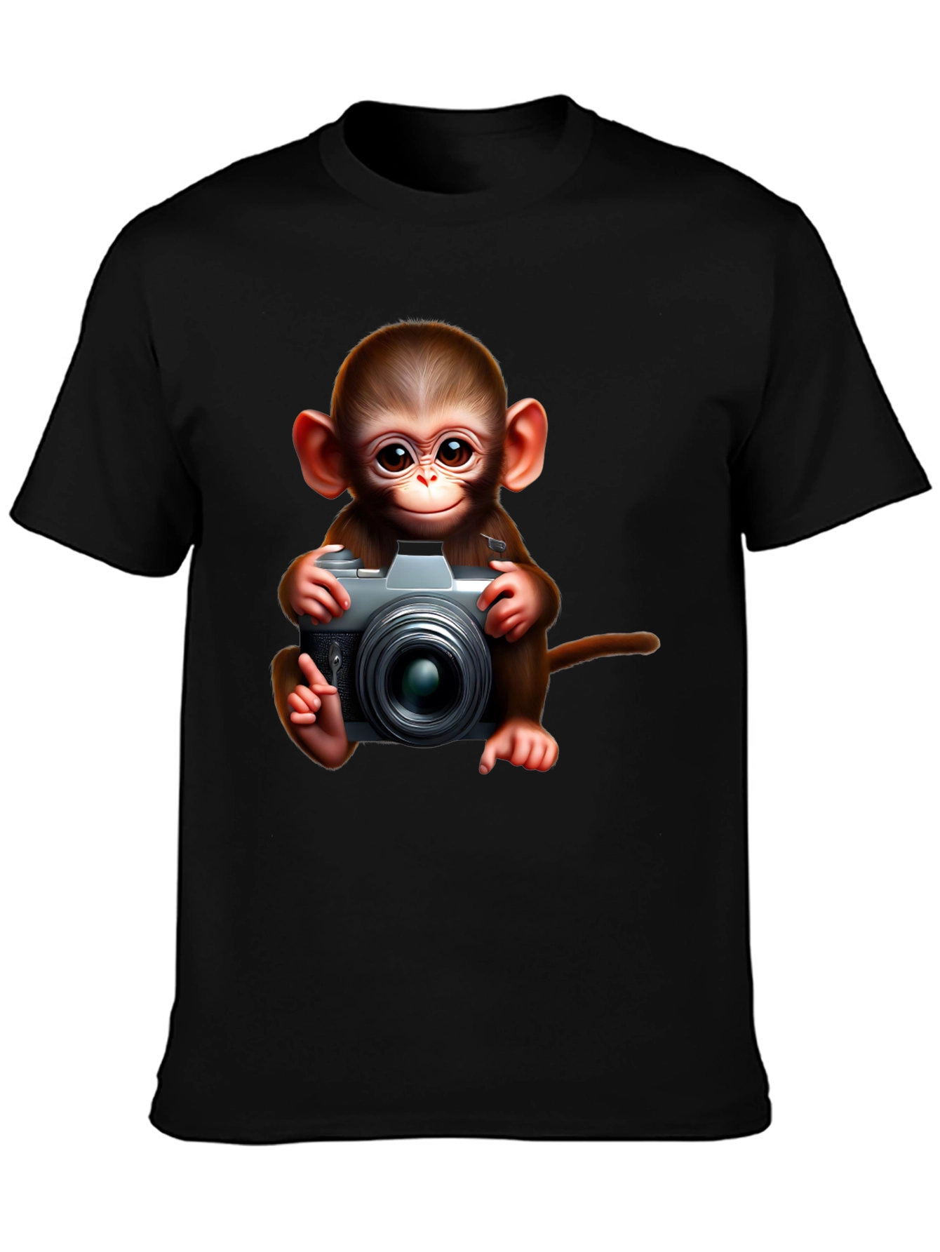 Monkey Photographer Graphic Tee