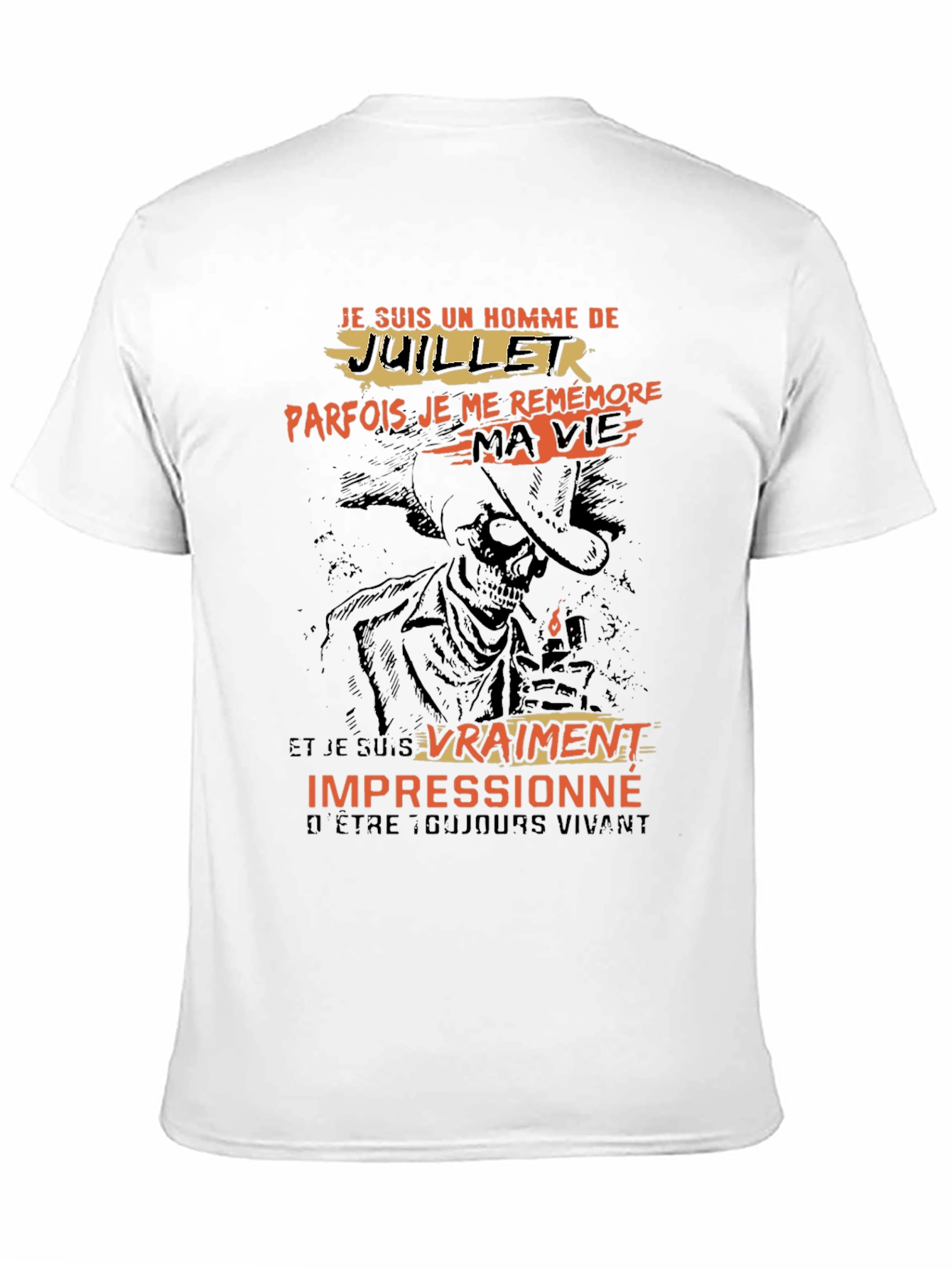 July Man T-Shirt - Cowboy Skeleton Graphic Tee