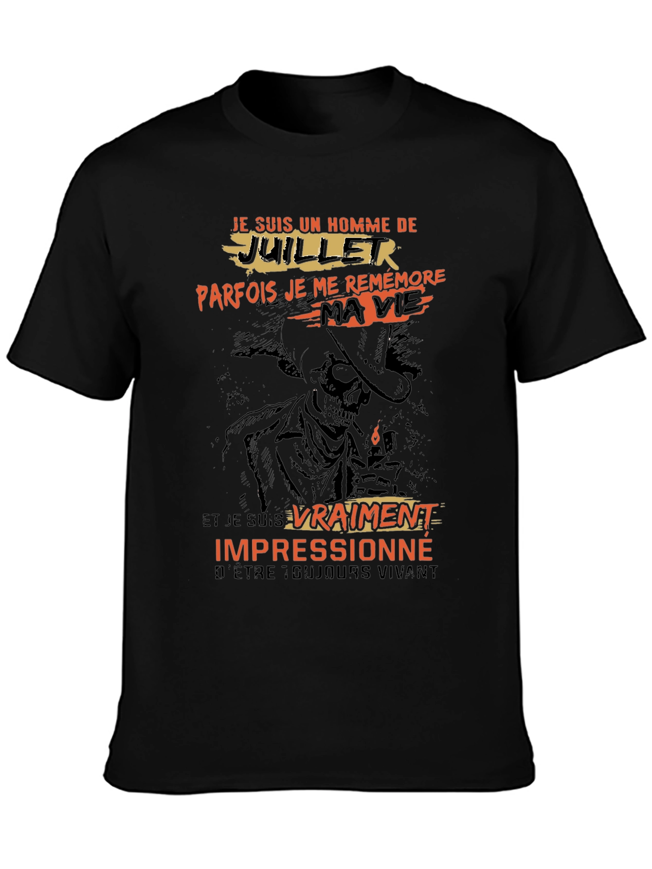 July Man T-Shirt - Cowboy Skeleton Graphic Tee