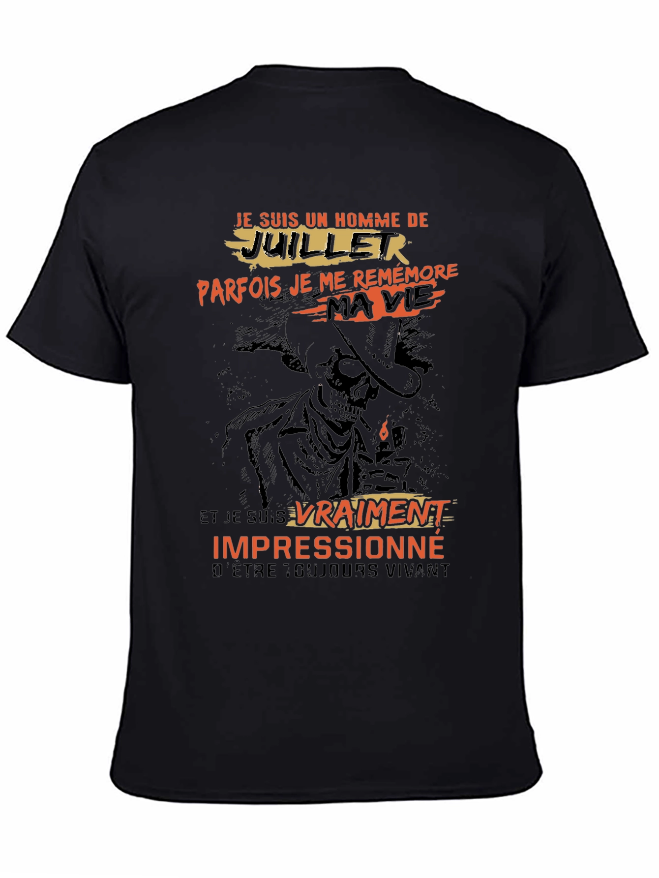 July Man T-Shirt - Cowboy Skeleton Graphic Tee