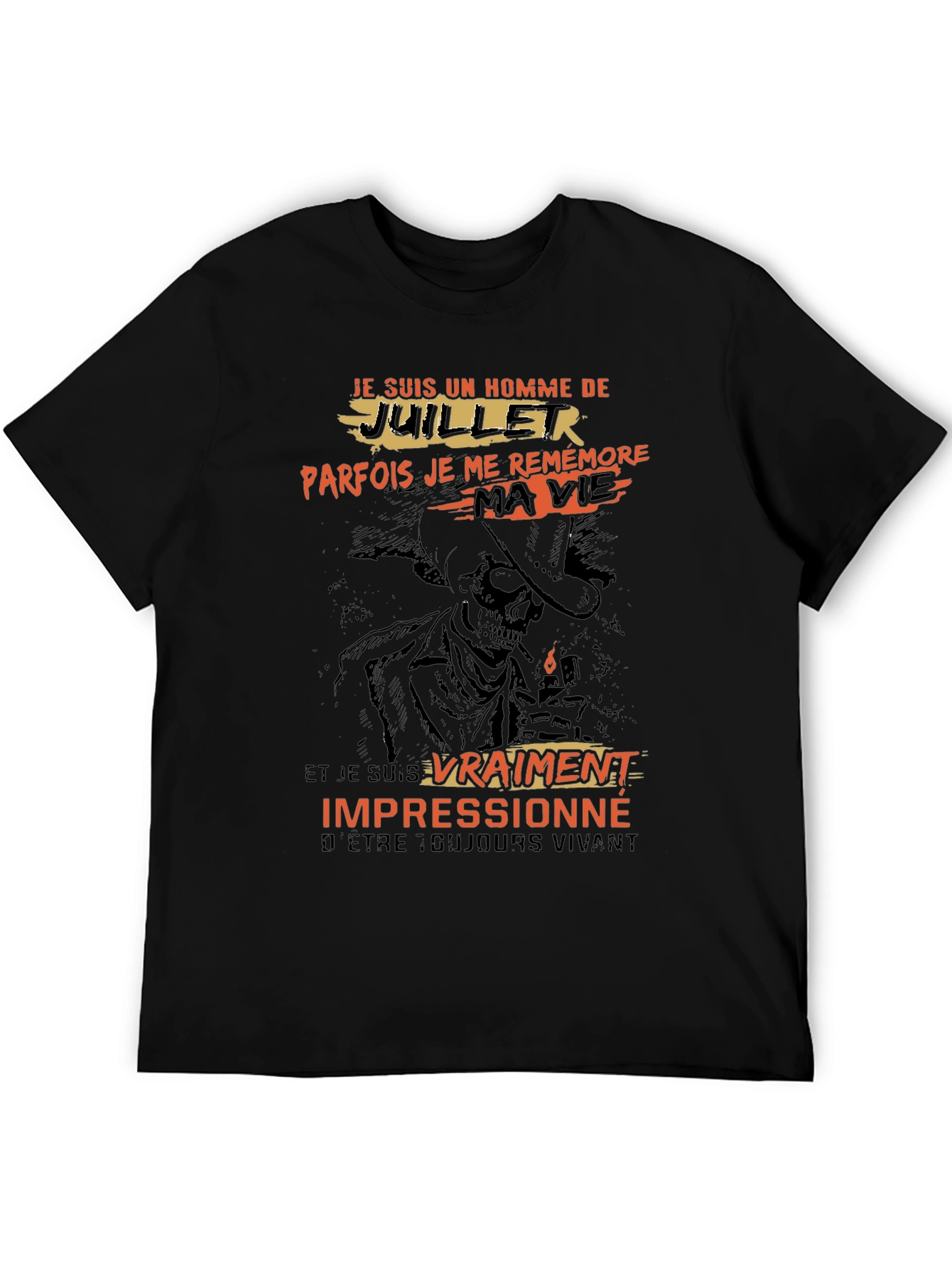 July Man T-Shirt - Cowboy Skeleton Graphic Tee