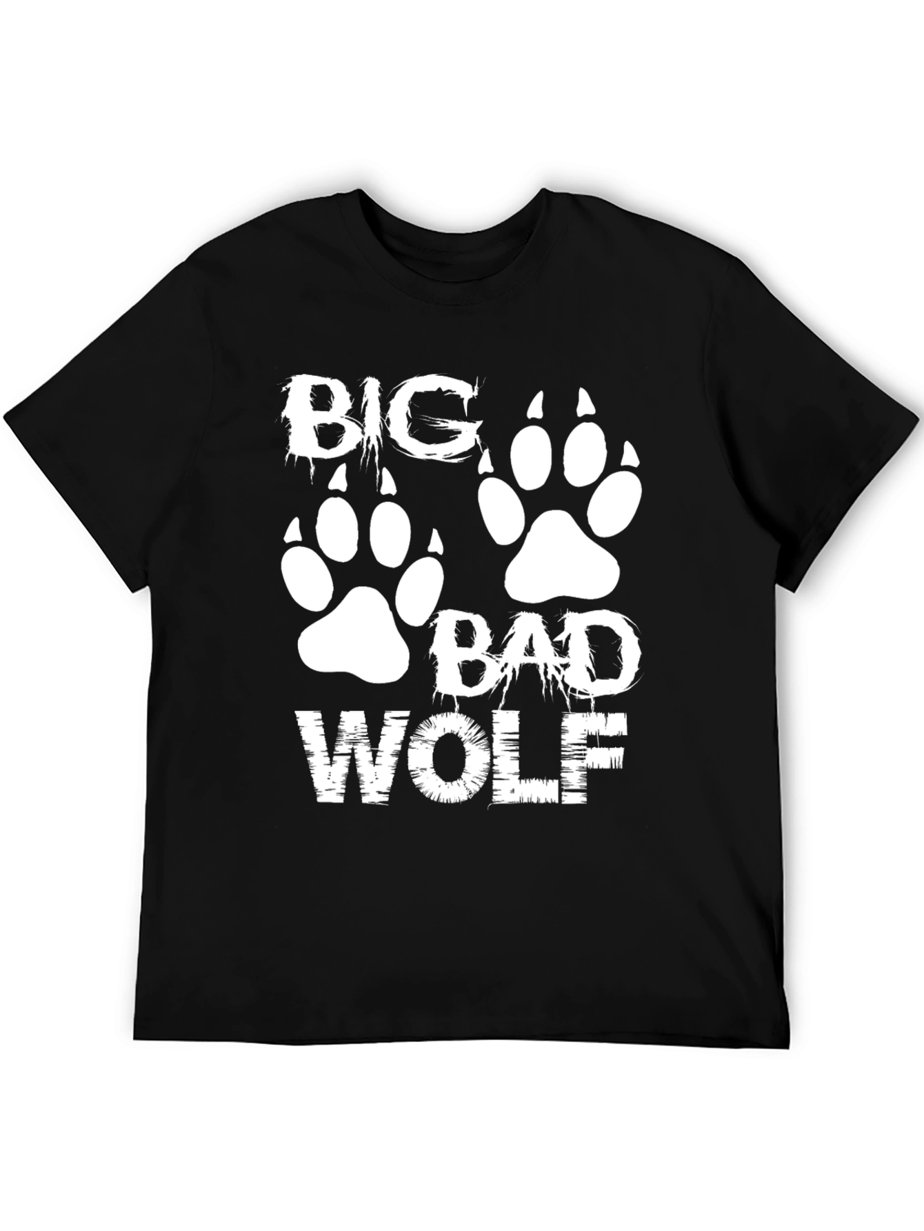 Big Bad Wolf Graphic Tee - Black Cotton