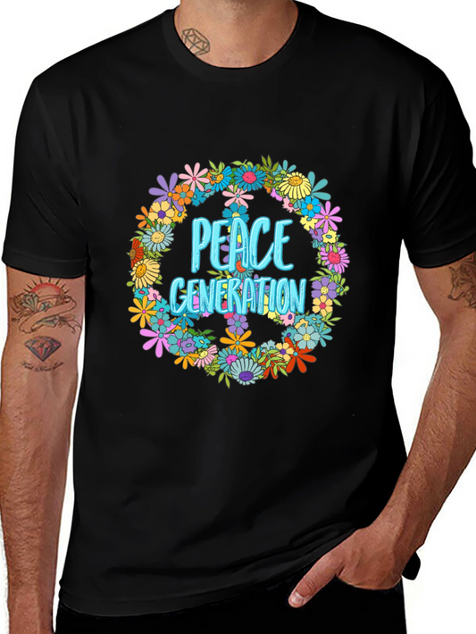 Peace Generation Floral Graphic T-Shirt