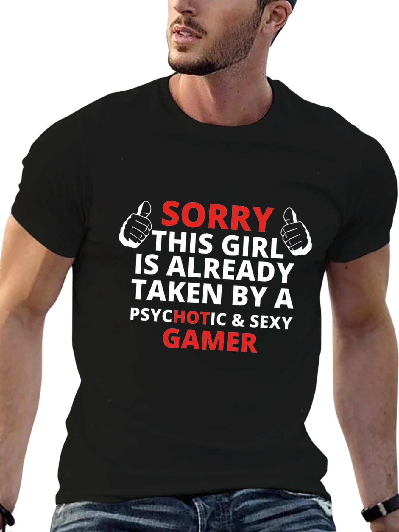 Sorry Girl Taken Gamer Graphic T-Shirt