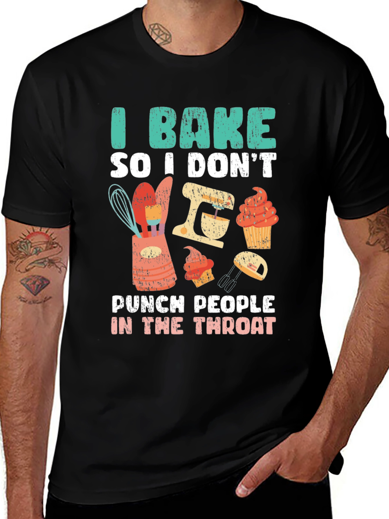 I Bake Funny Baking T-Shirt