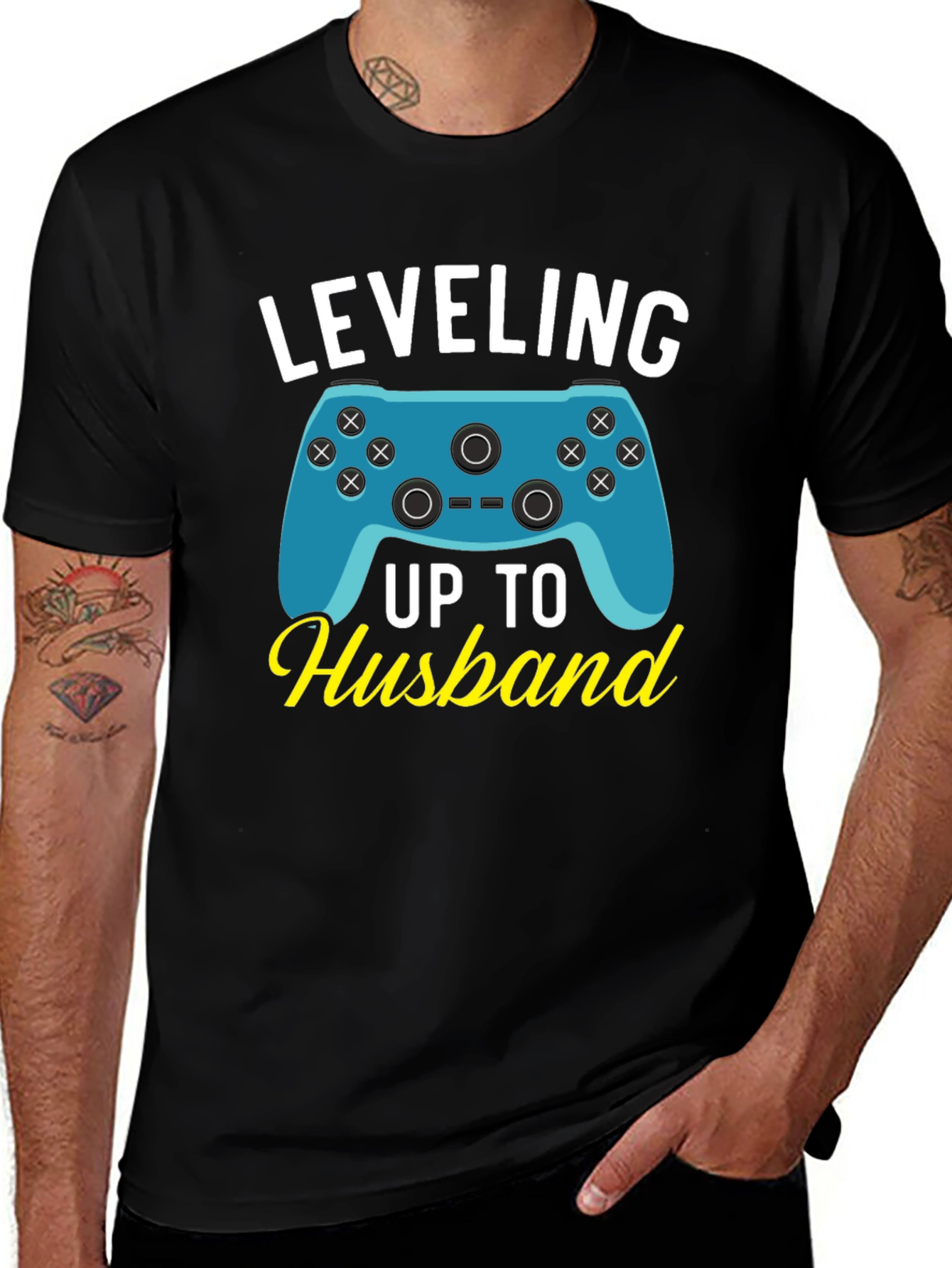 Leveling Up to Husband Gamer T-Shirt