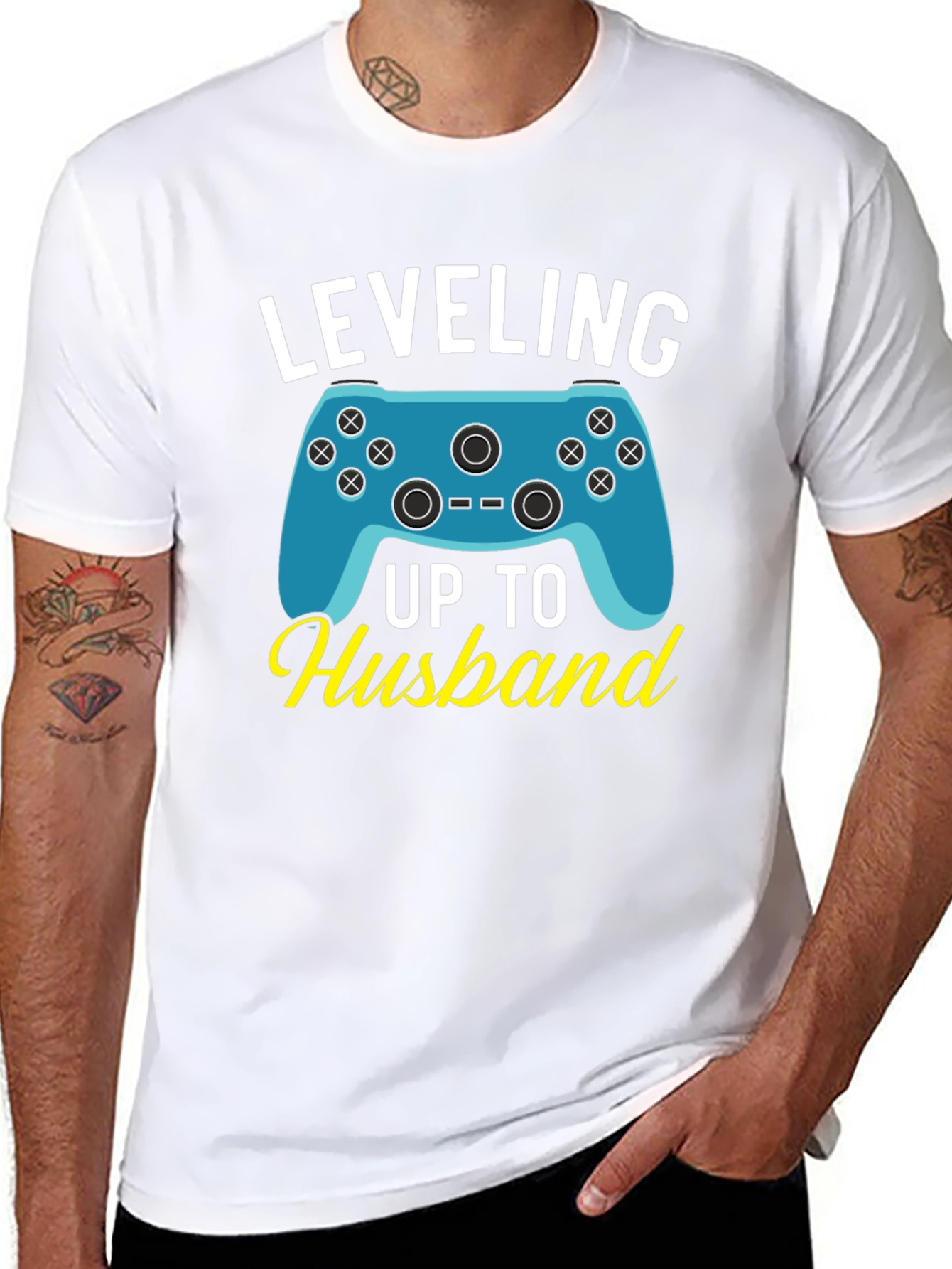 Leveling Up to Husband Gamer T-Shirt