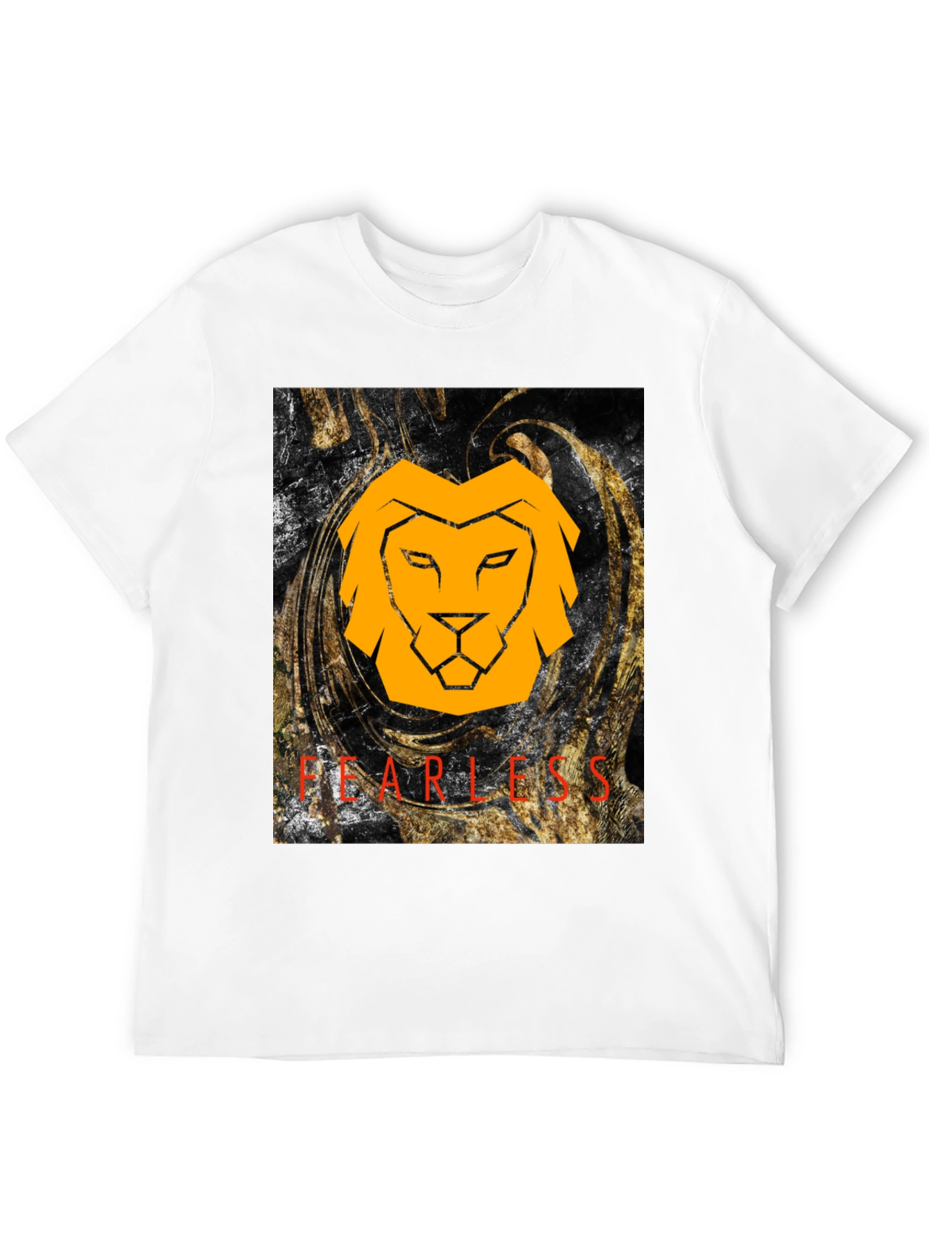 Fearless Lion Graphic Tee - Black