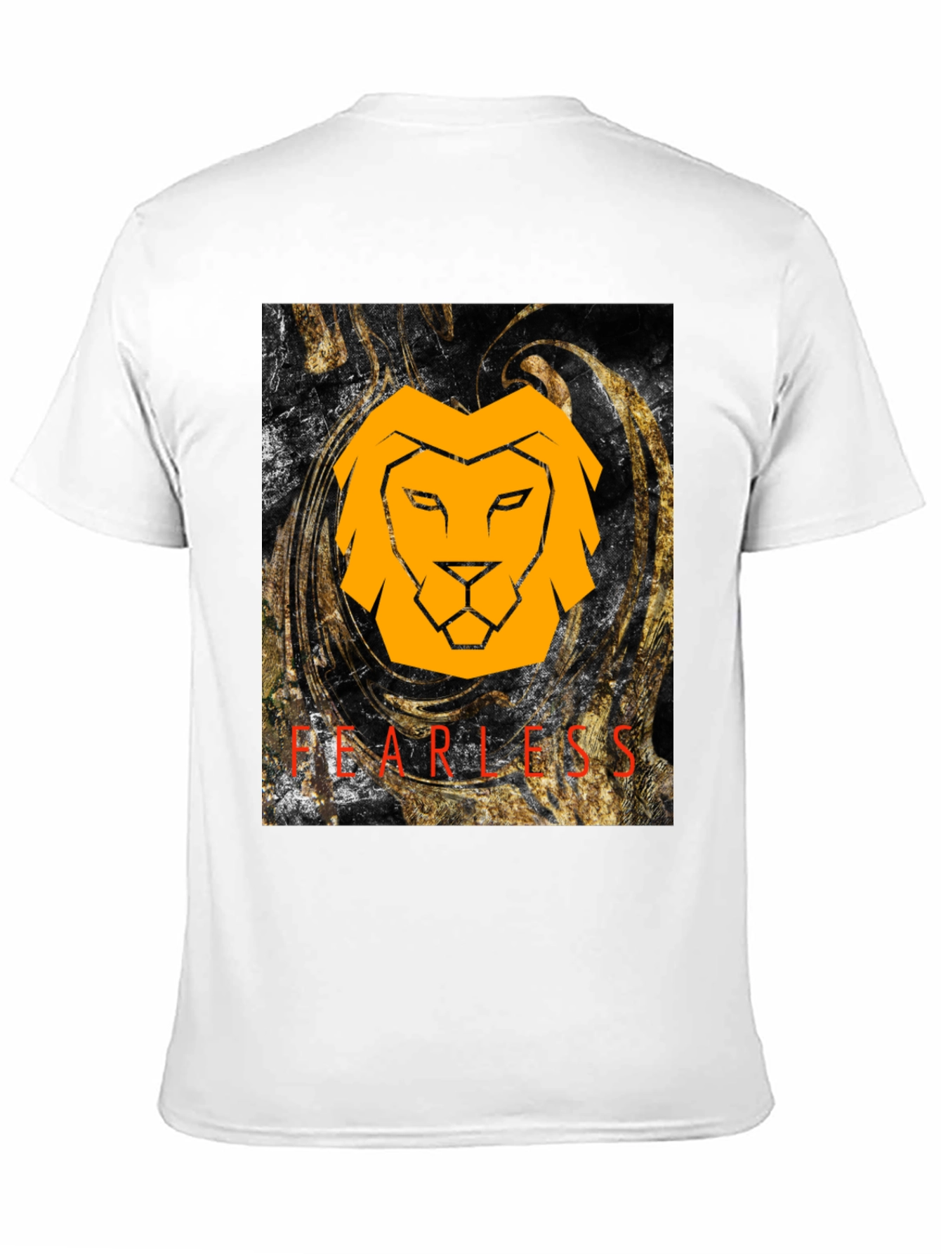 Fearless Lion Graphic Tee - Black