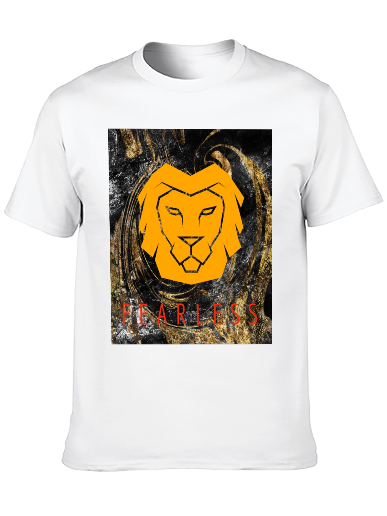 Fearless Lion Graphic Tee - Black
