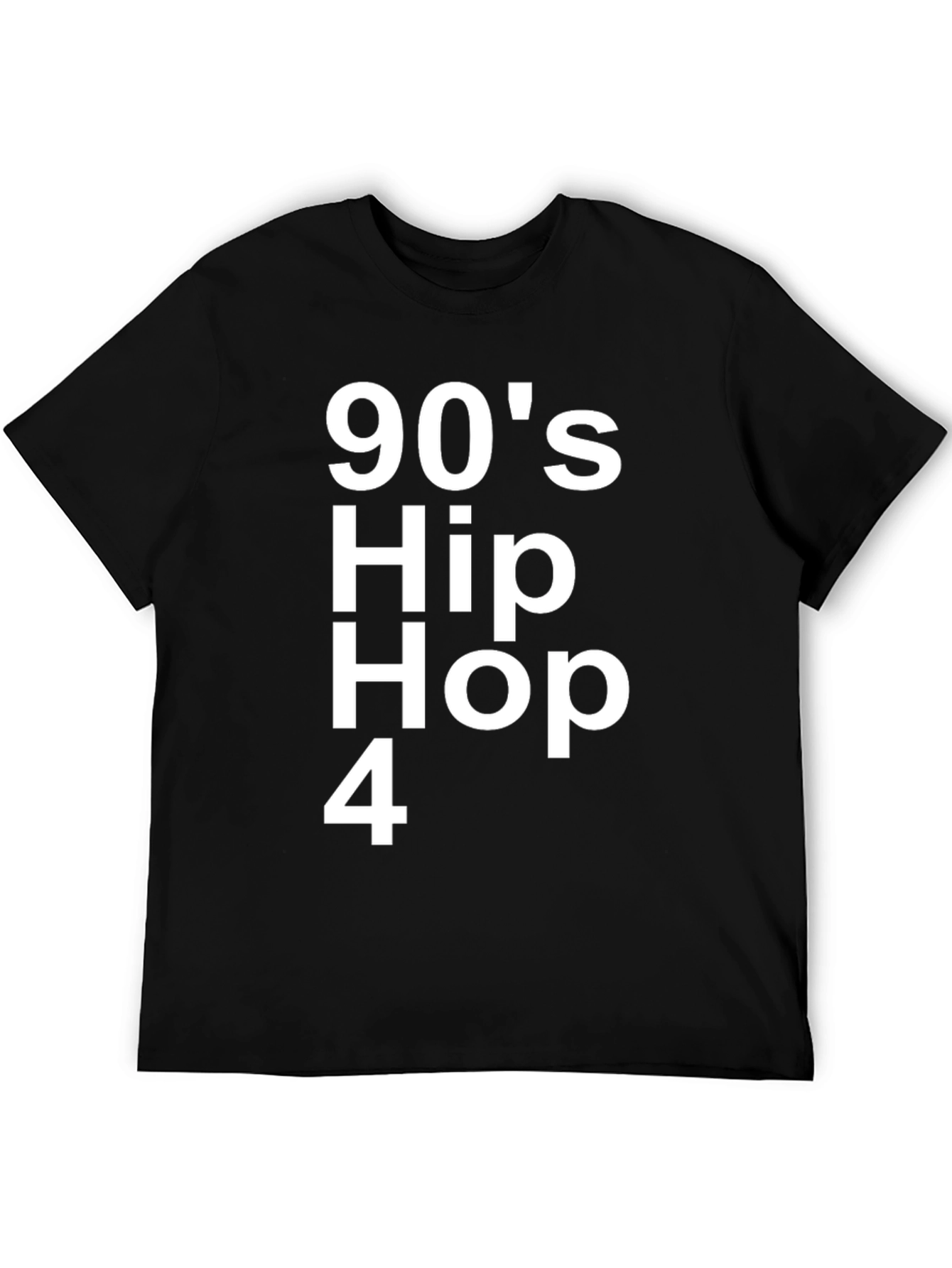 90s Hip Hop 4 Black T-Shirt