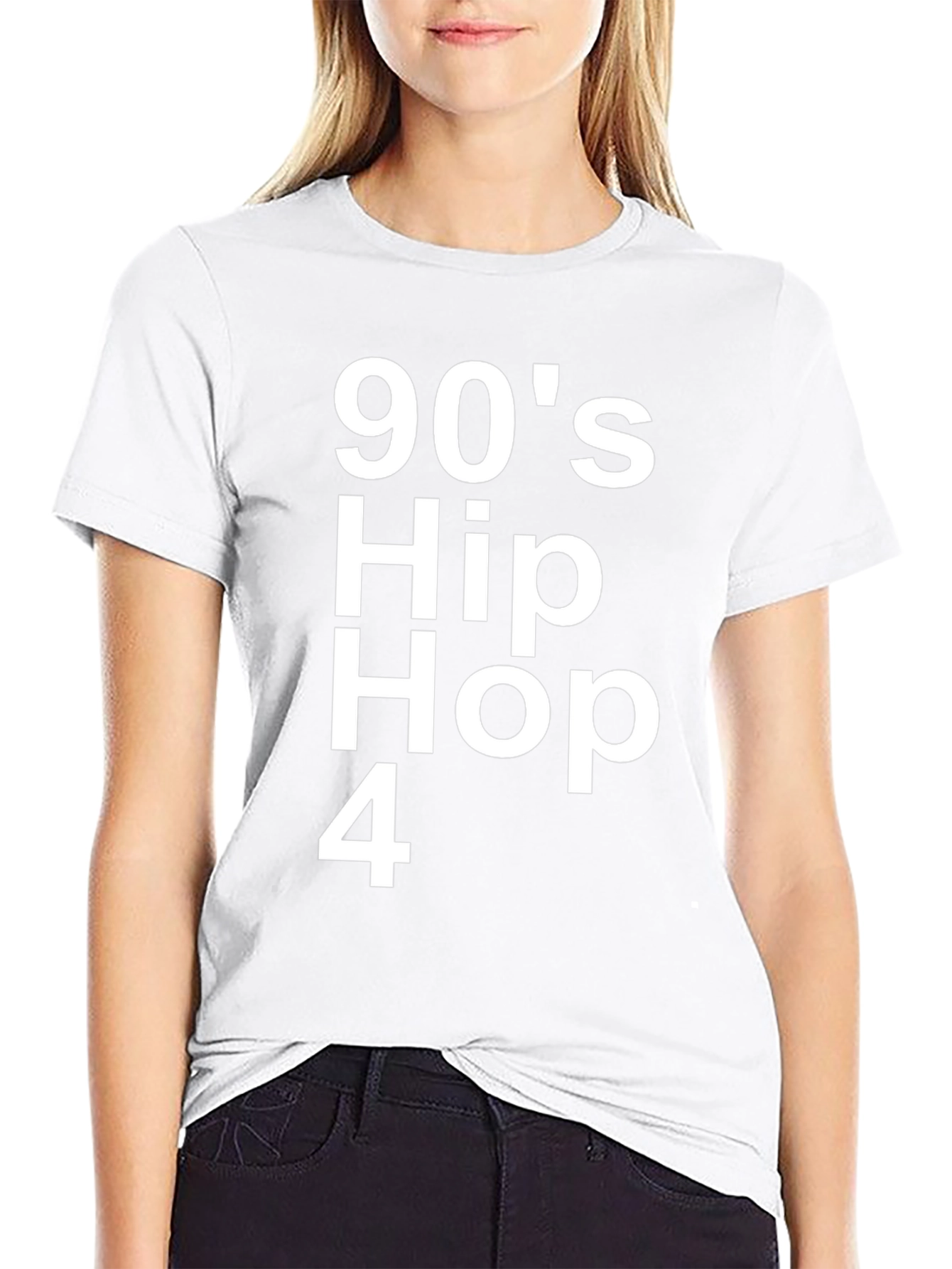 90s Hip Hop 4 Black T-Shirt
