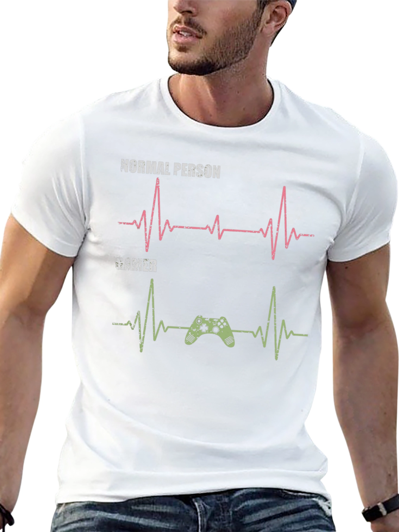 Gamer Heartbeat T-Shirt - Gaming Lover Gift