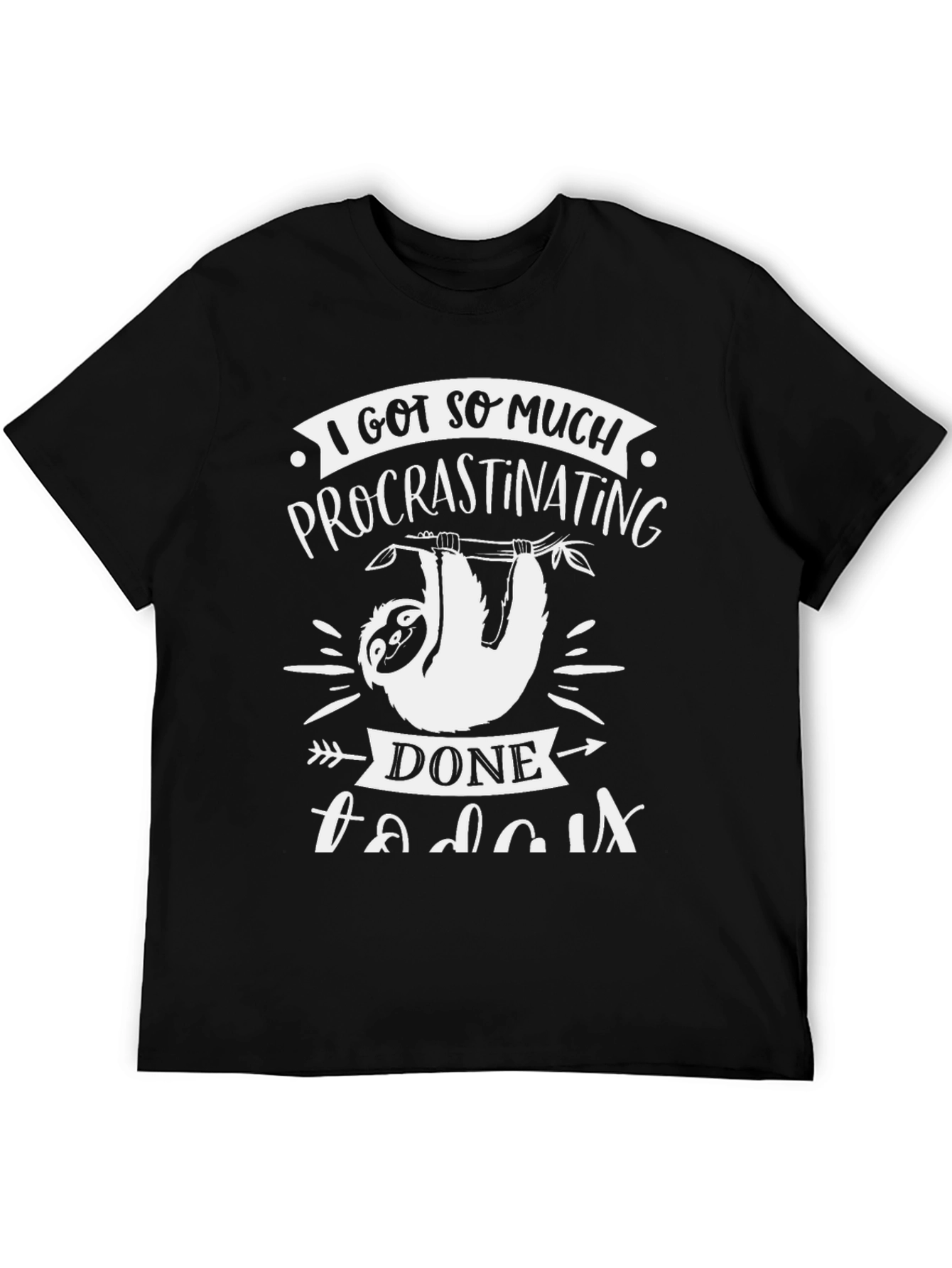 Funny Sloth Procrastinating T-Shirt