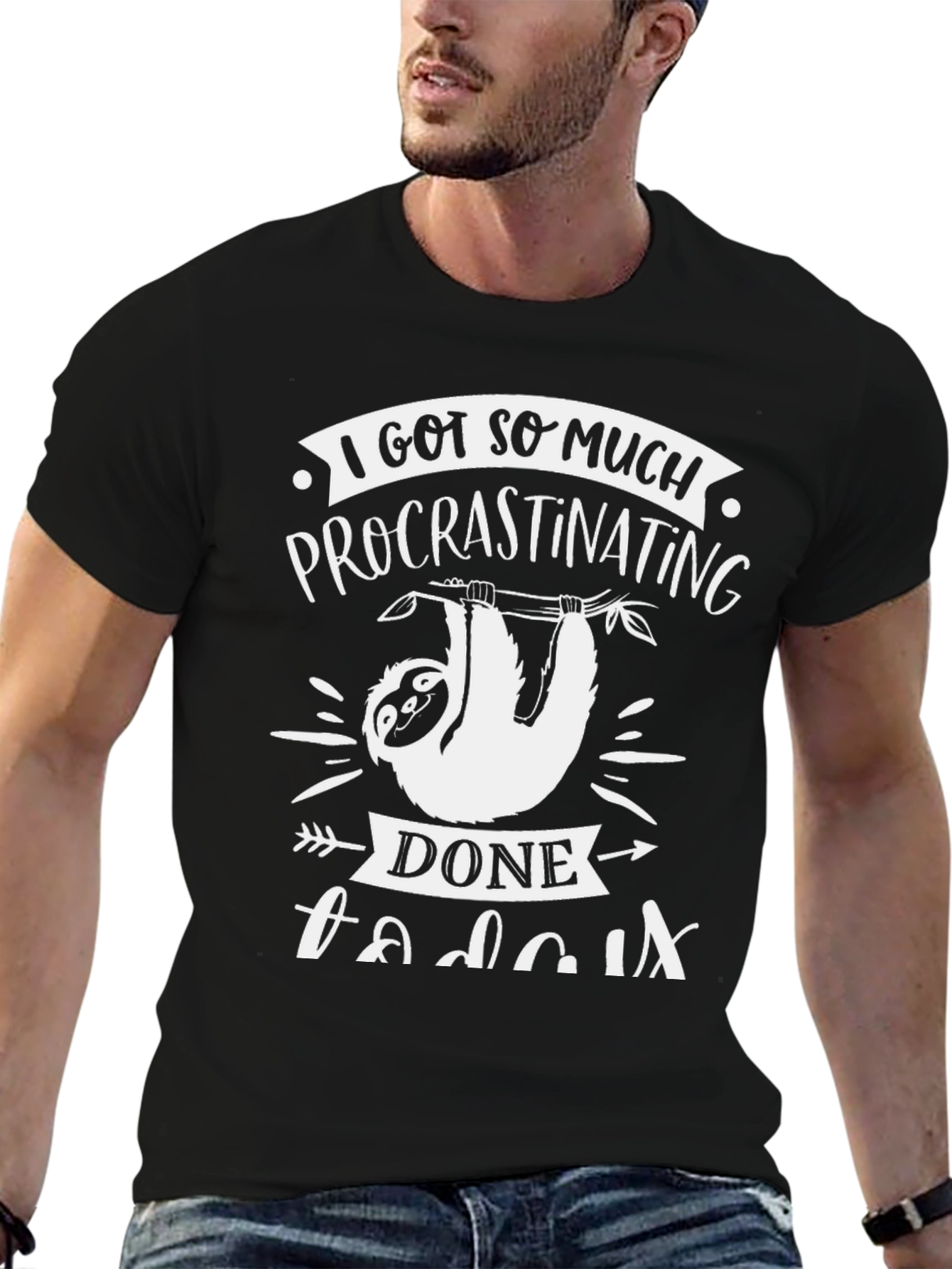 Funny Sloth Procrastinating T-Shirt