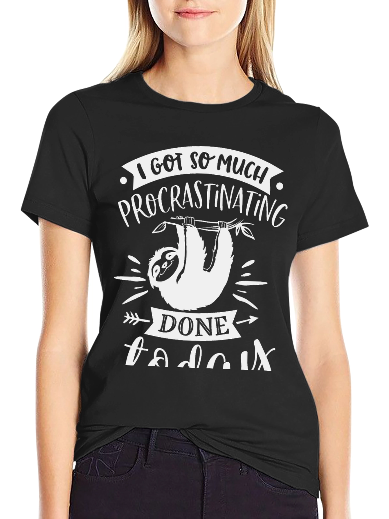 Funny Sloth Procrastinating T-Shirt