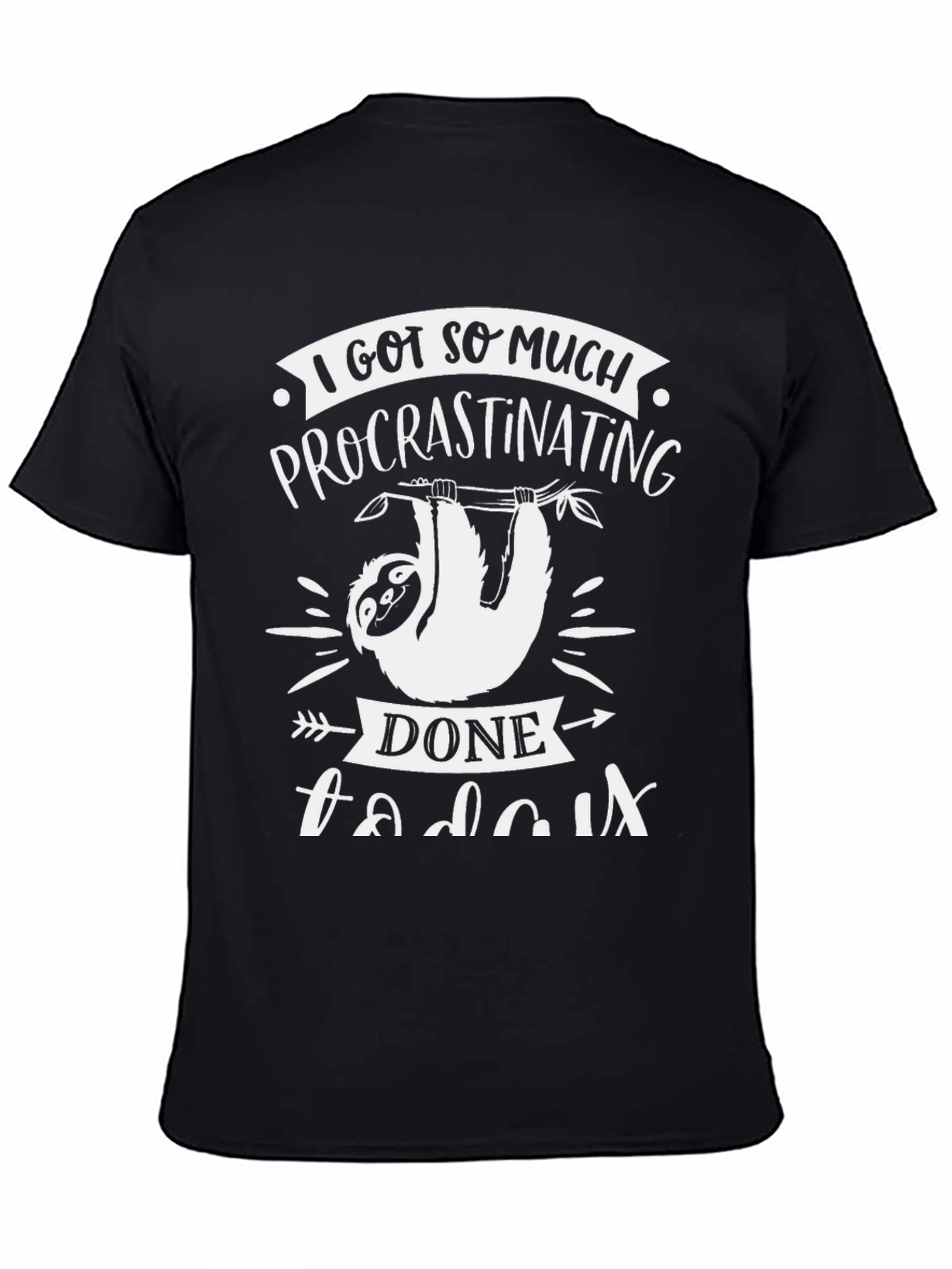 Funny Sloth Procrastinating T-Shirt