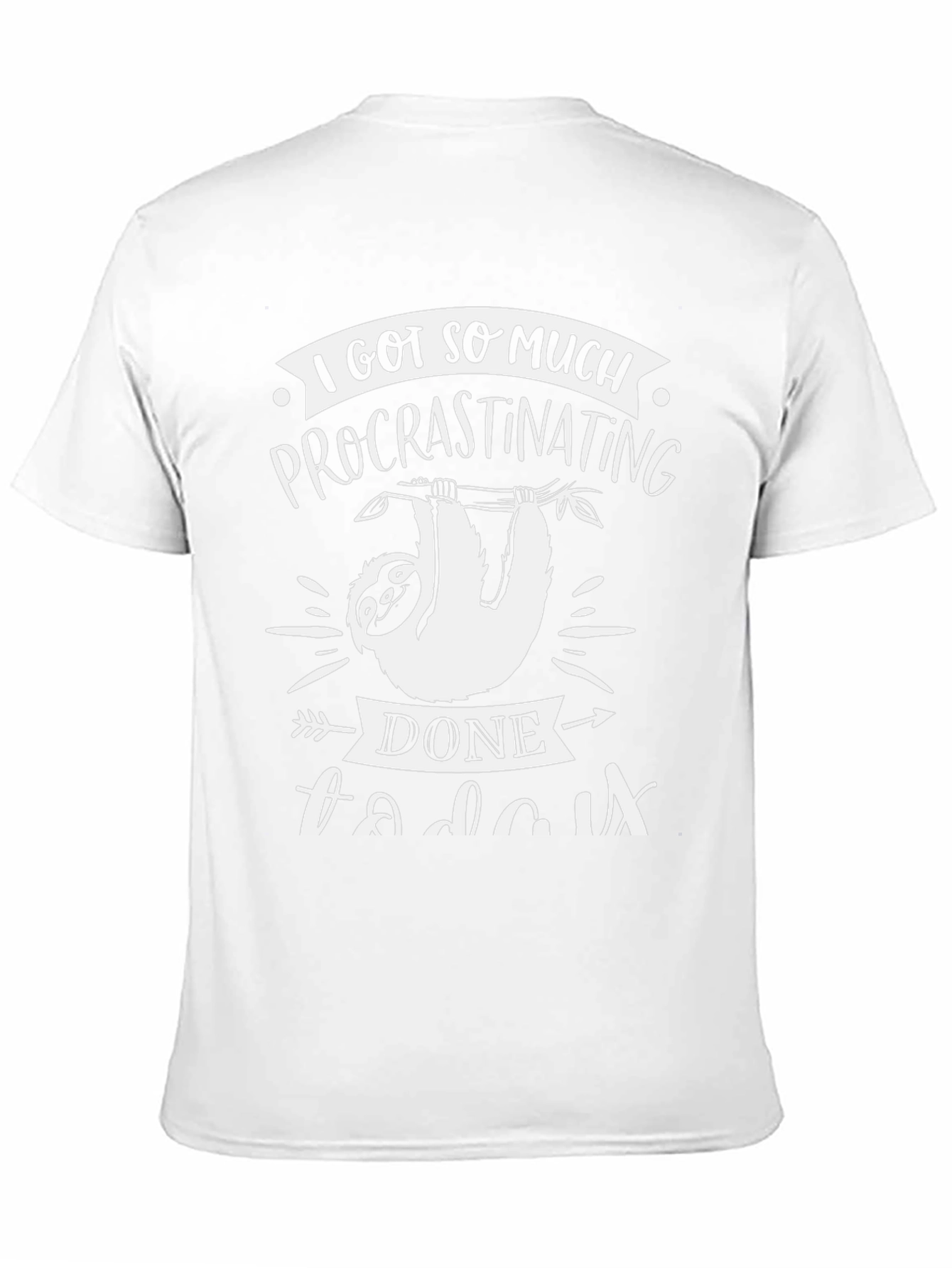 Funny Sloth Procrastinating T-Shirt