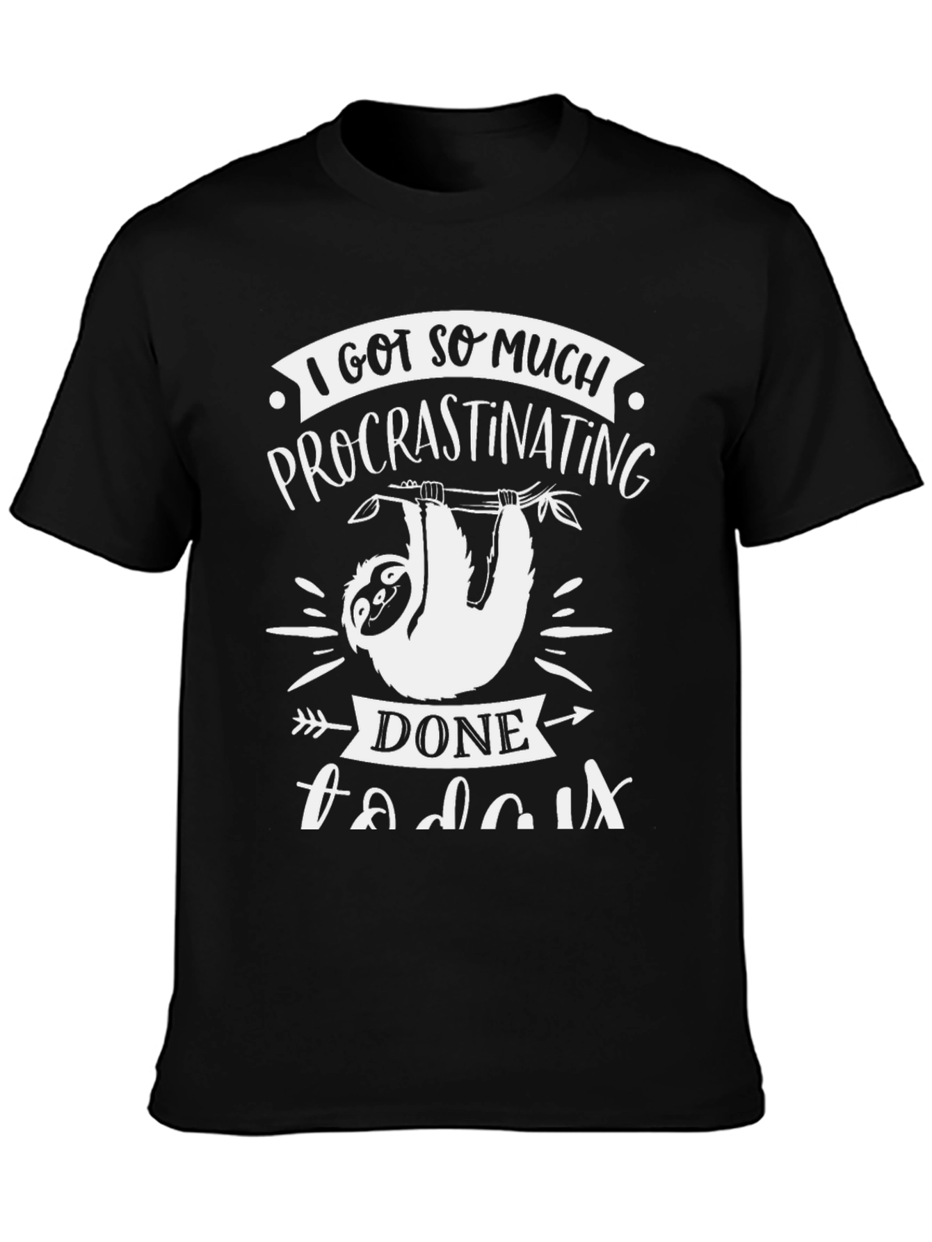 Funny Sloth Procrastinating T-Shirt