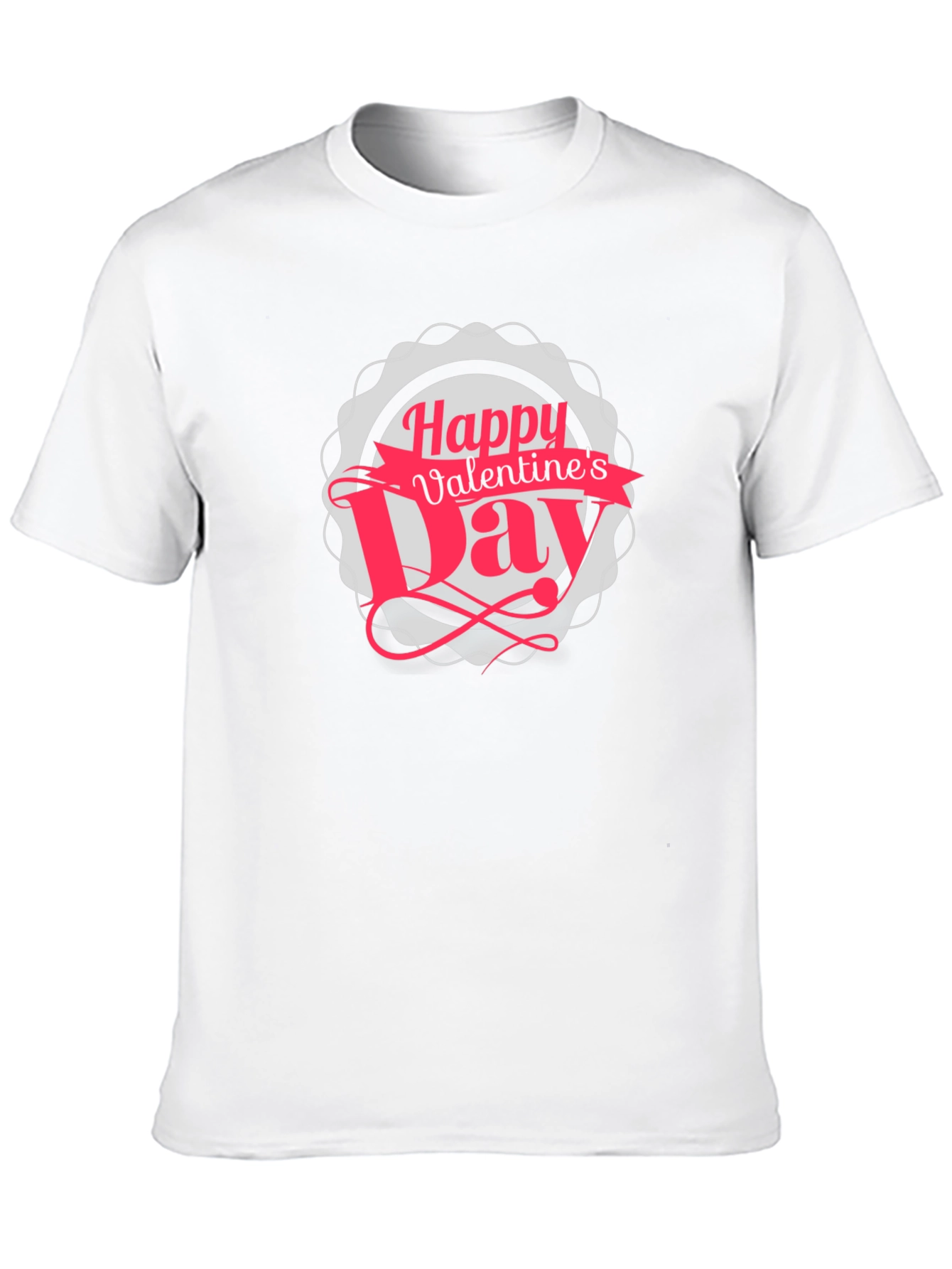 Happy Valentines Day Black T-Shirt